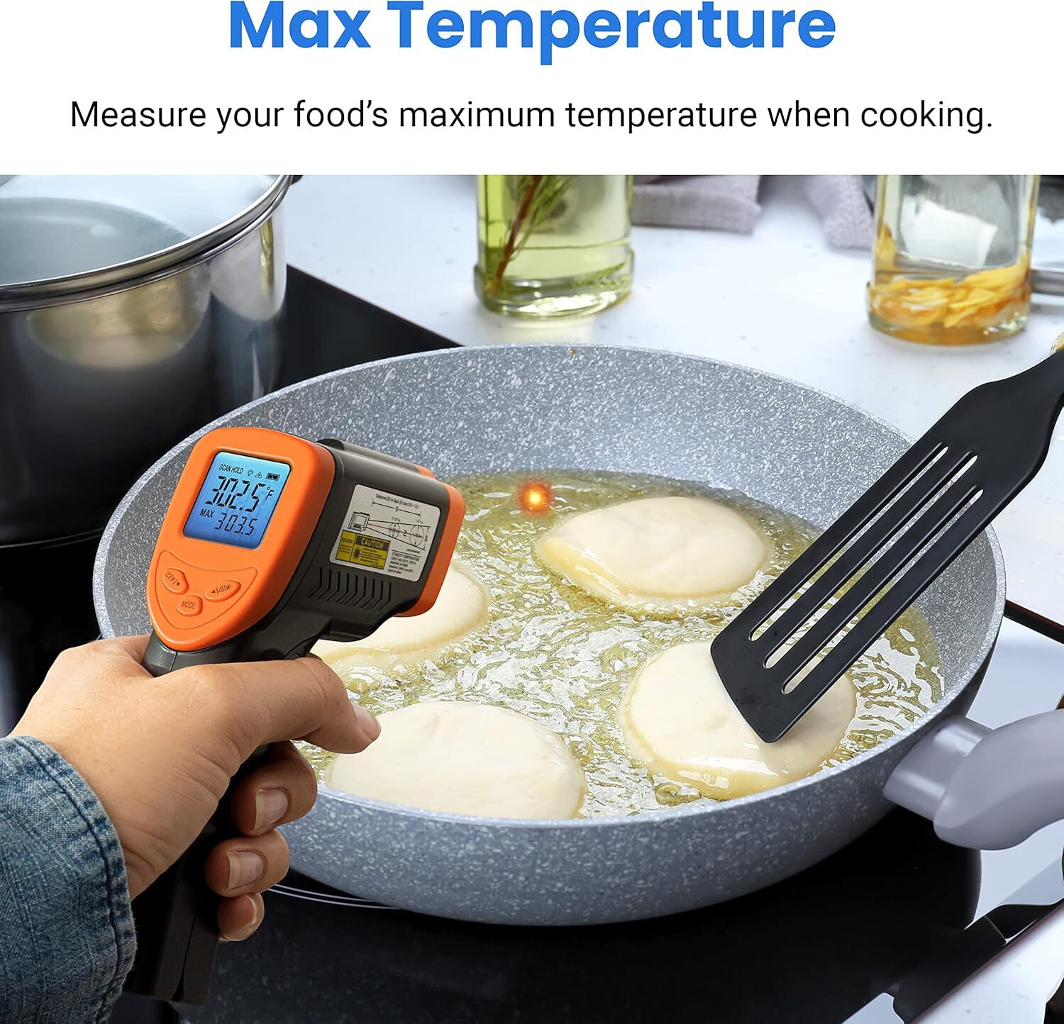Infrared Laser Thermometer Gun No-Contact Digital Temperature Measurement Tester