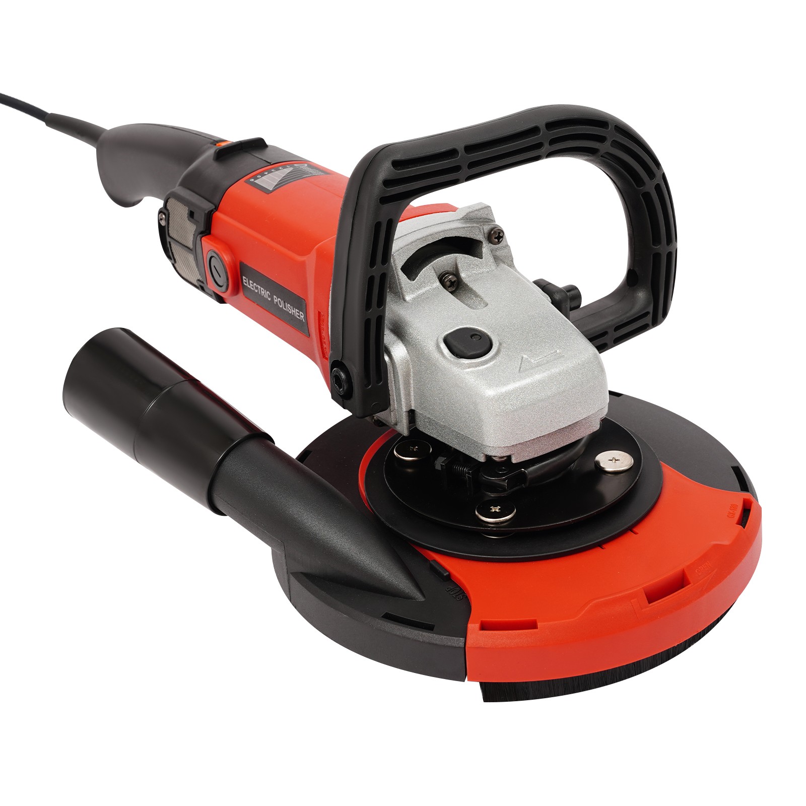 Handhold Concrete Grinder Adjustable Grinding Machine with Dust Extraction Port