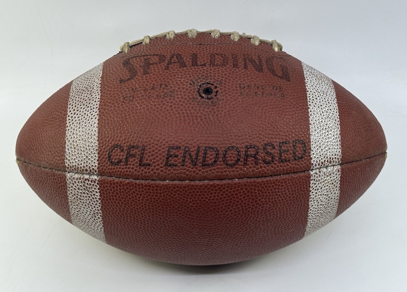 Vintage Spalding Pro-Flite CFL Endorsed Leather Football Game Ball-1990s? SCARCE