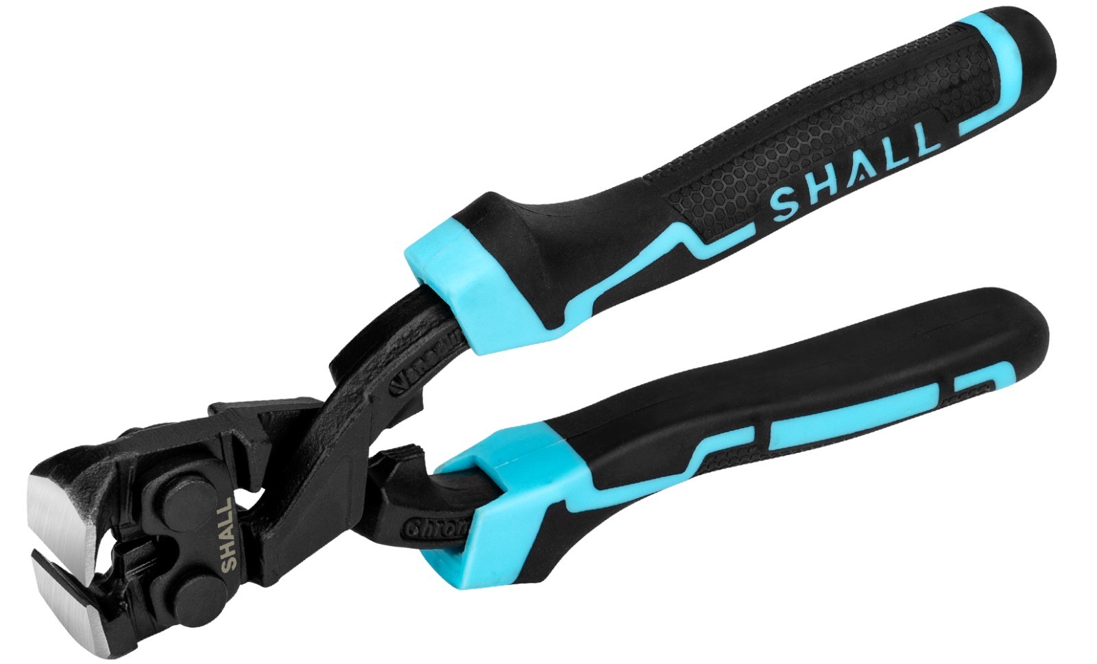 SHALL 8-Inch Nail Puller, 8" End Cutting Pliers, Two-Color Ergonomic Handle