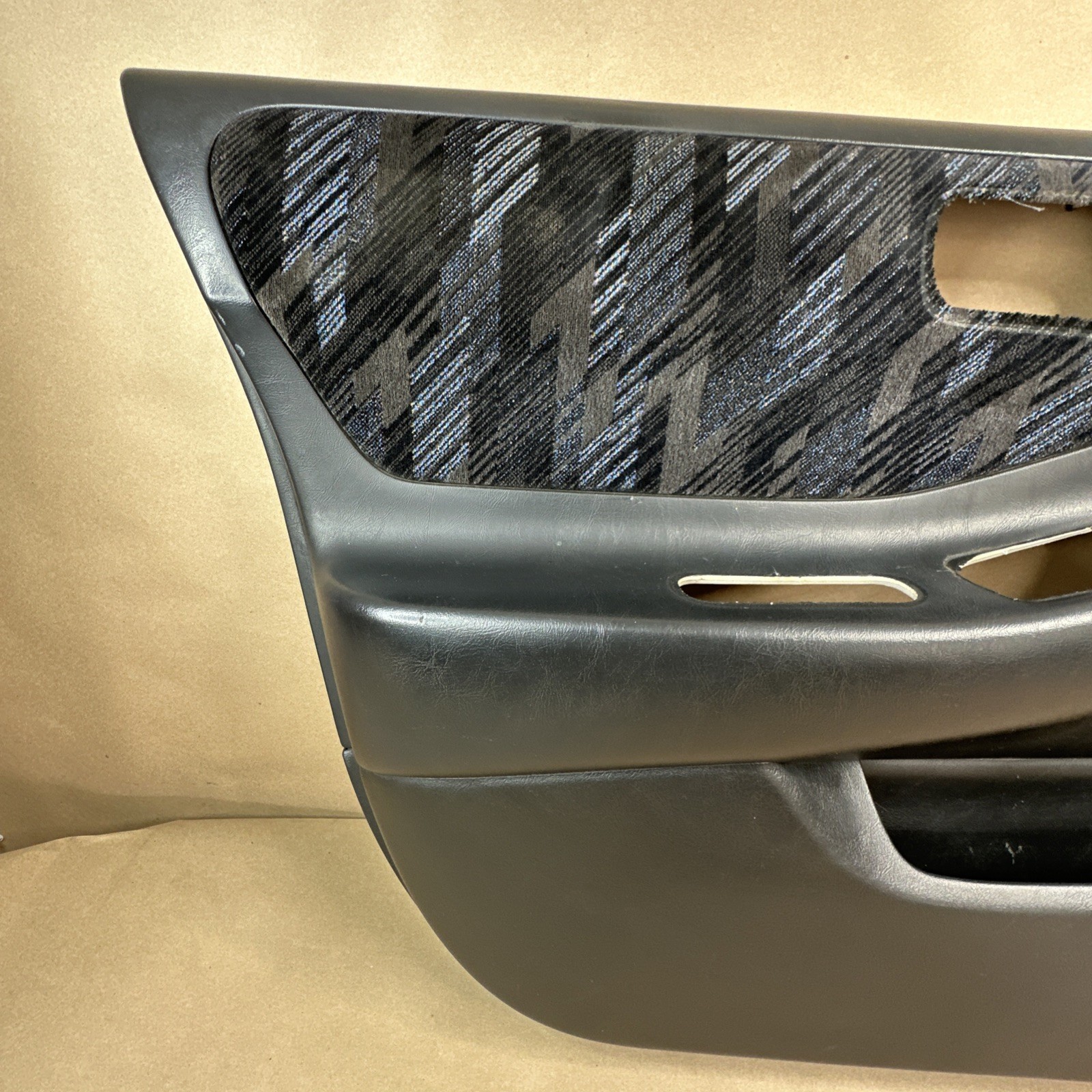 94-01 Acura Integra 4D Driver Left Door Panel Card Black Vinyl Leather OEM