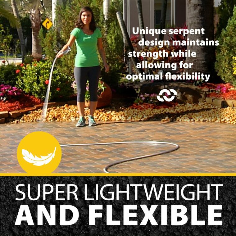 Bionic Steel Metal Garden Hose - Heavy Duty 304 Stainless Steel Lifetime Hose