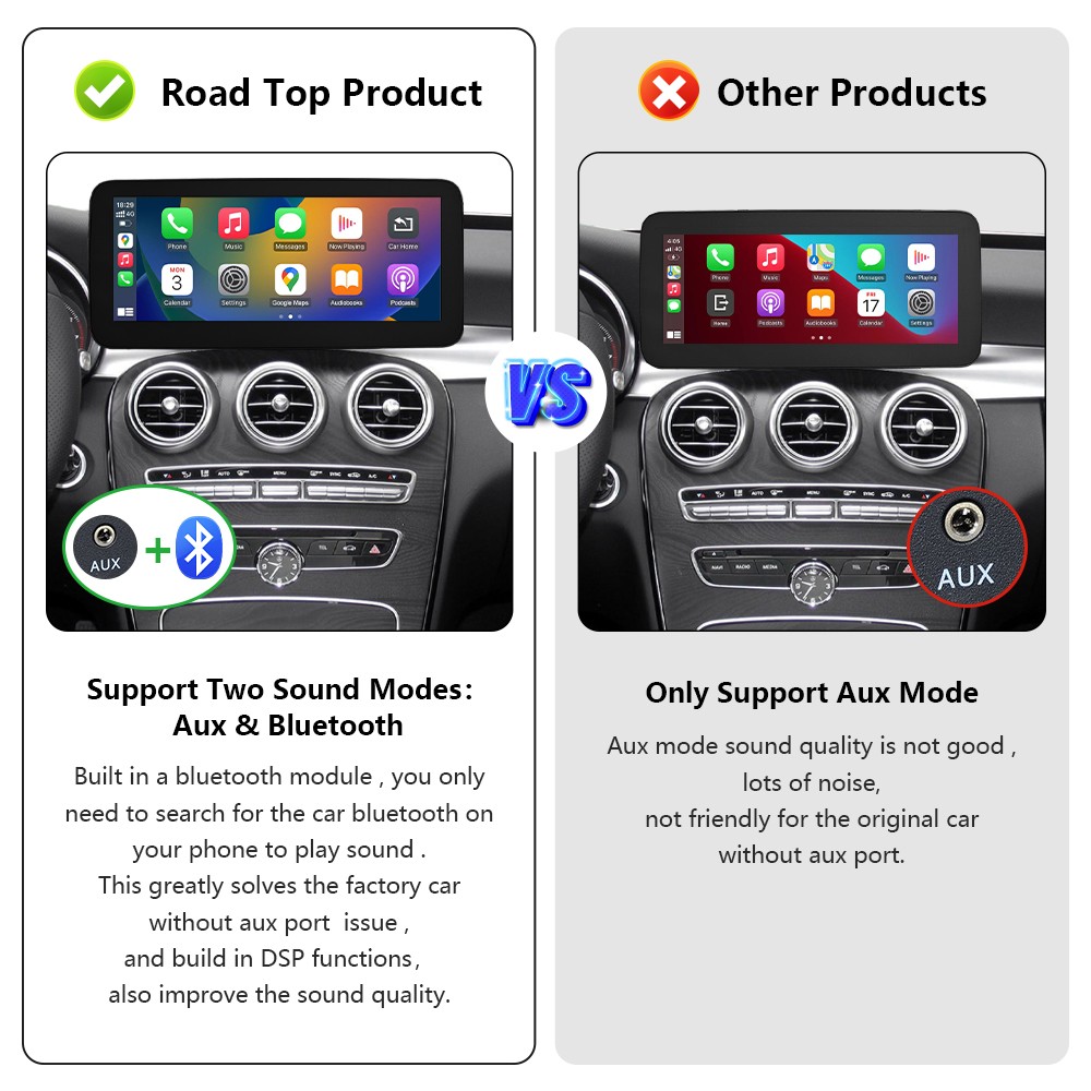 12.3''Stereo Multimedia Touch Screen For Benz C W205 GLC X253 V W447 NTG 5.0