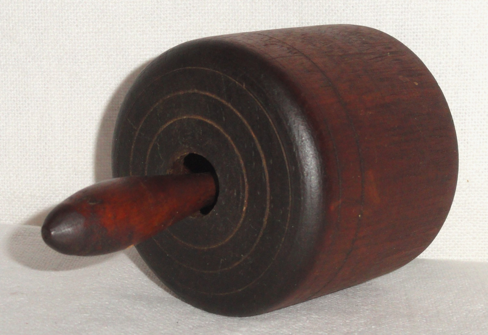 Antique Wood Butter Mold/Press ~ Plunger ~ Hand Carved Beaver Stamp