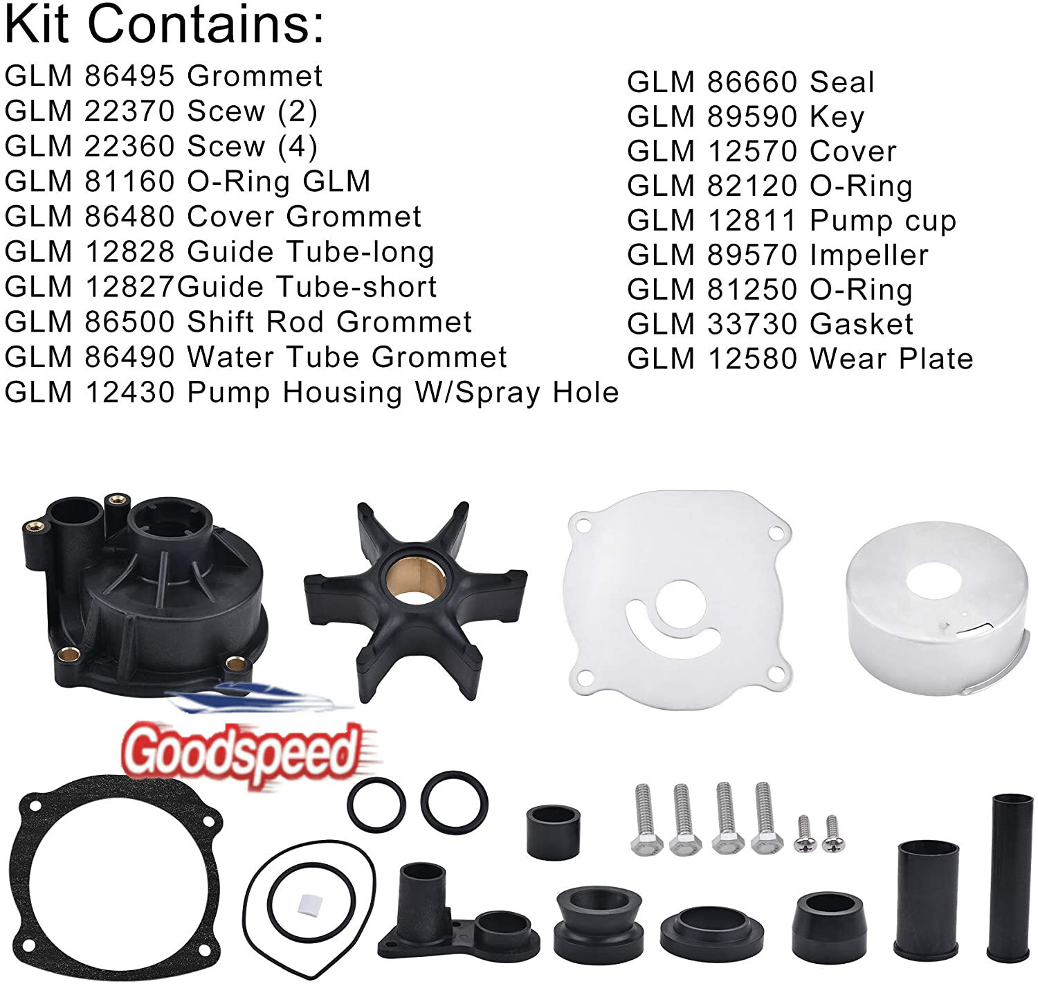 Water Pump Kit For Johnson Evinrude 75 90 105 115 120 130 HP Outboards 5001595