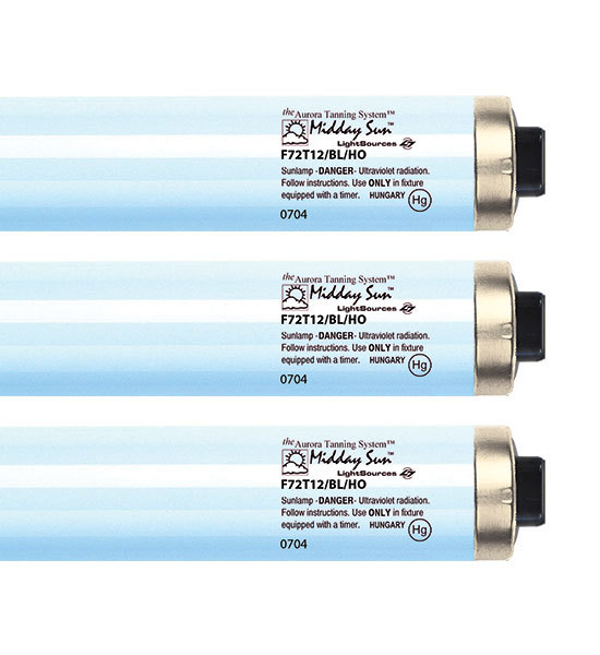 LSI Midday Sun F72T12 HO 5.0% 100W RDC Tanning Lamps - Max Bronzing Bulbs!