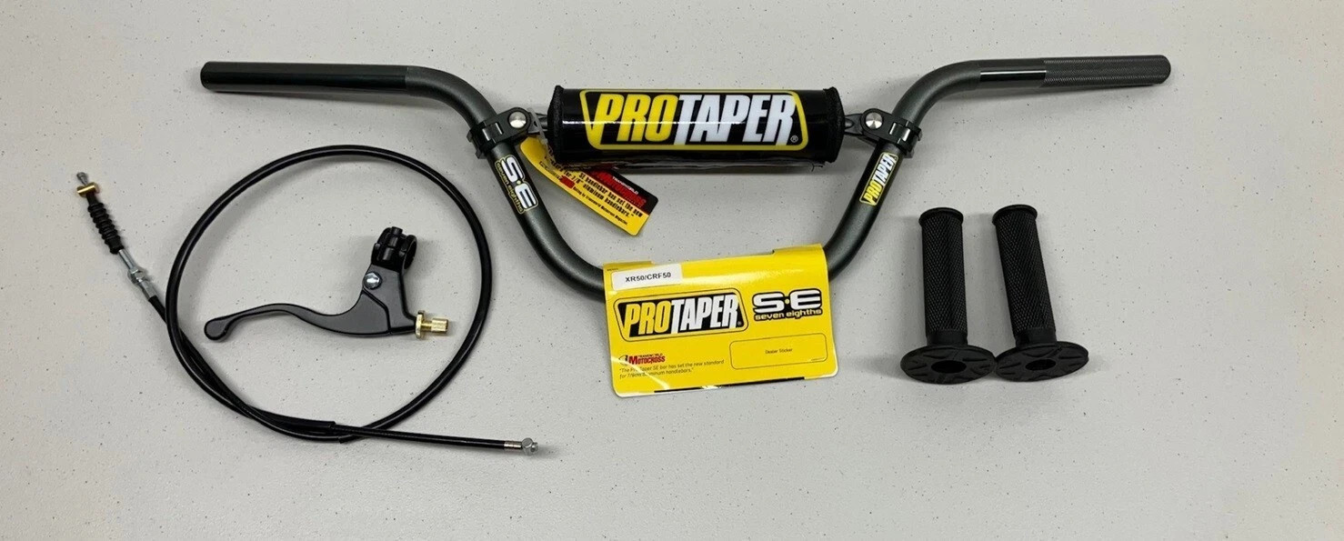 2008-2026 Yamaha TTR110 Handle Bar Kit (GUN METAL PRO TAPER BARS)