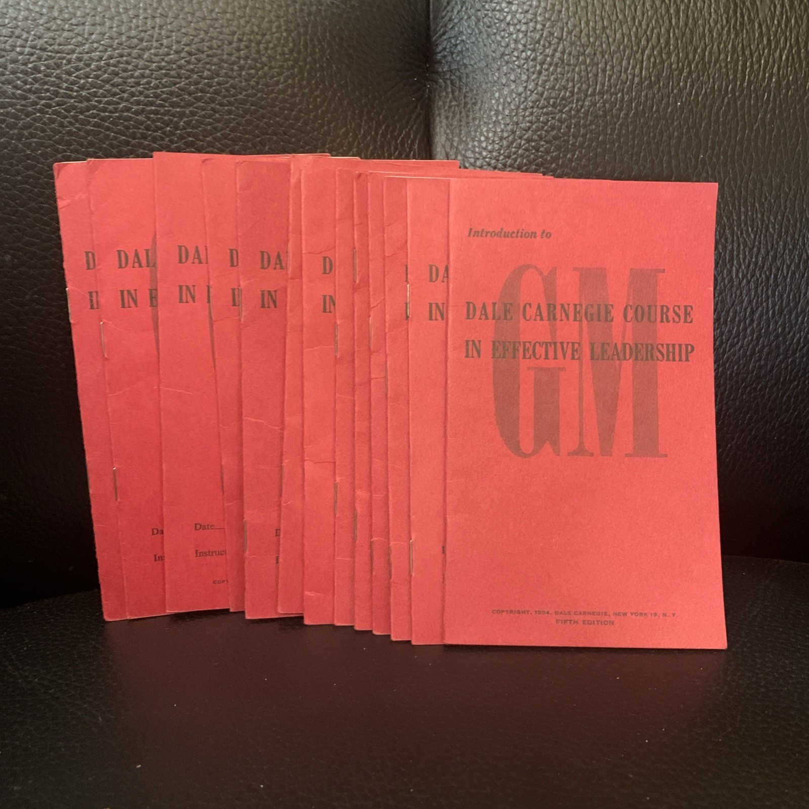 13-vintage G.M Dale Carnegie Course In Effective Leadership Booklets