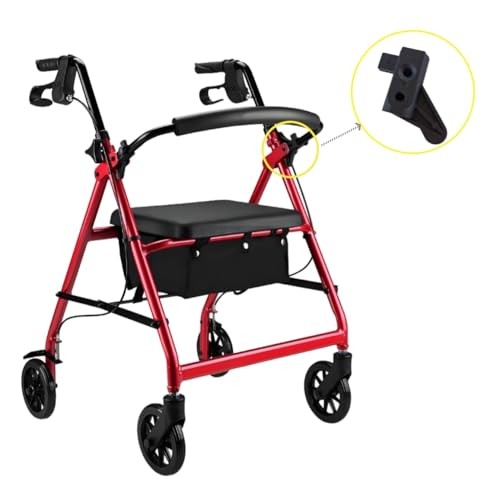 4Pcs Rollator Backrest Brackets, Backrest Pivot Brackets for Rollator,
