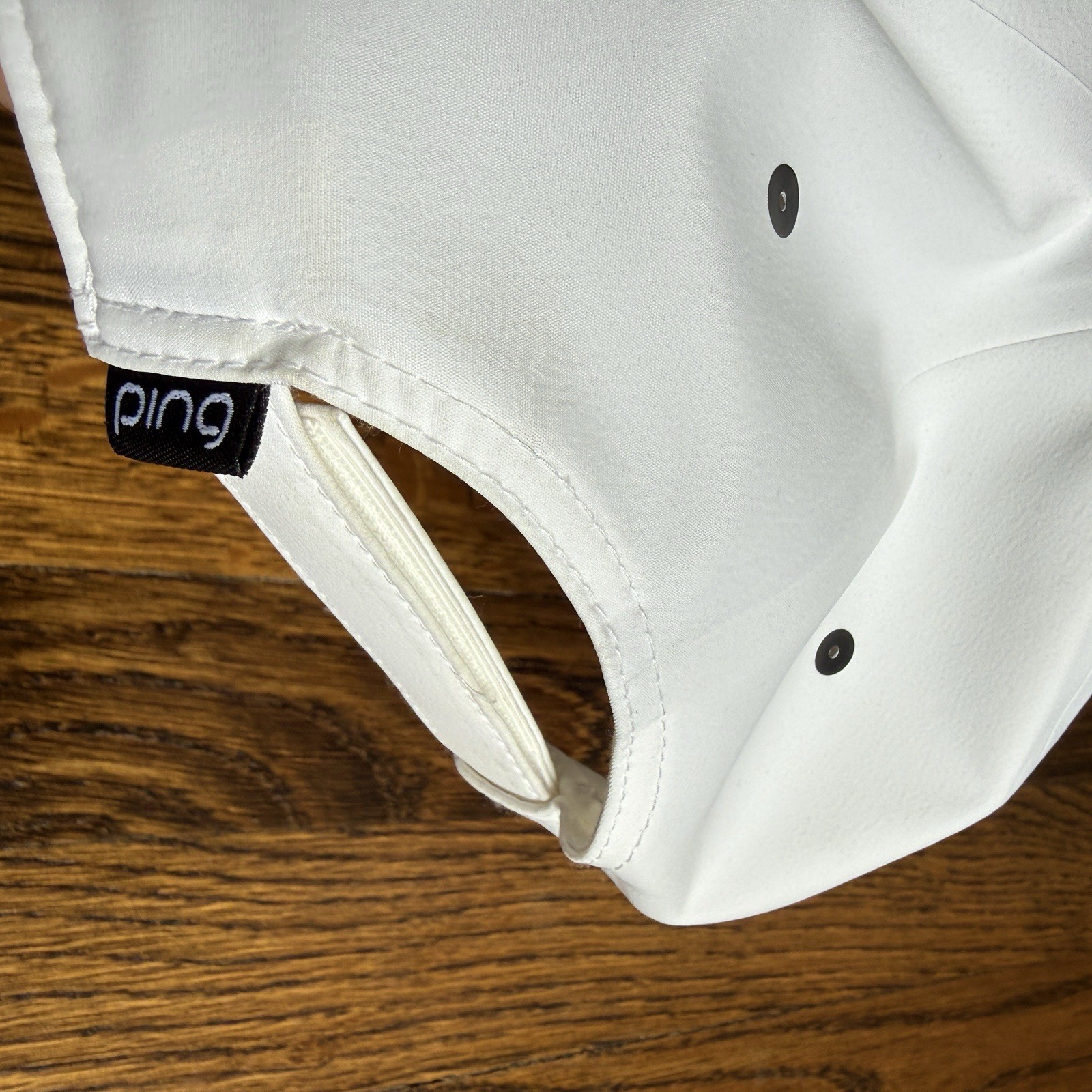 NEW Adult Ping Flex Fit Delta Golf Hat Cap White Lightweight Comfort Strap Back