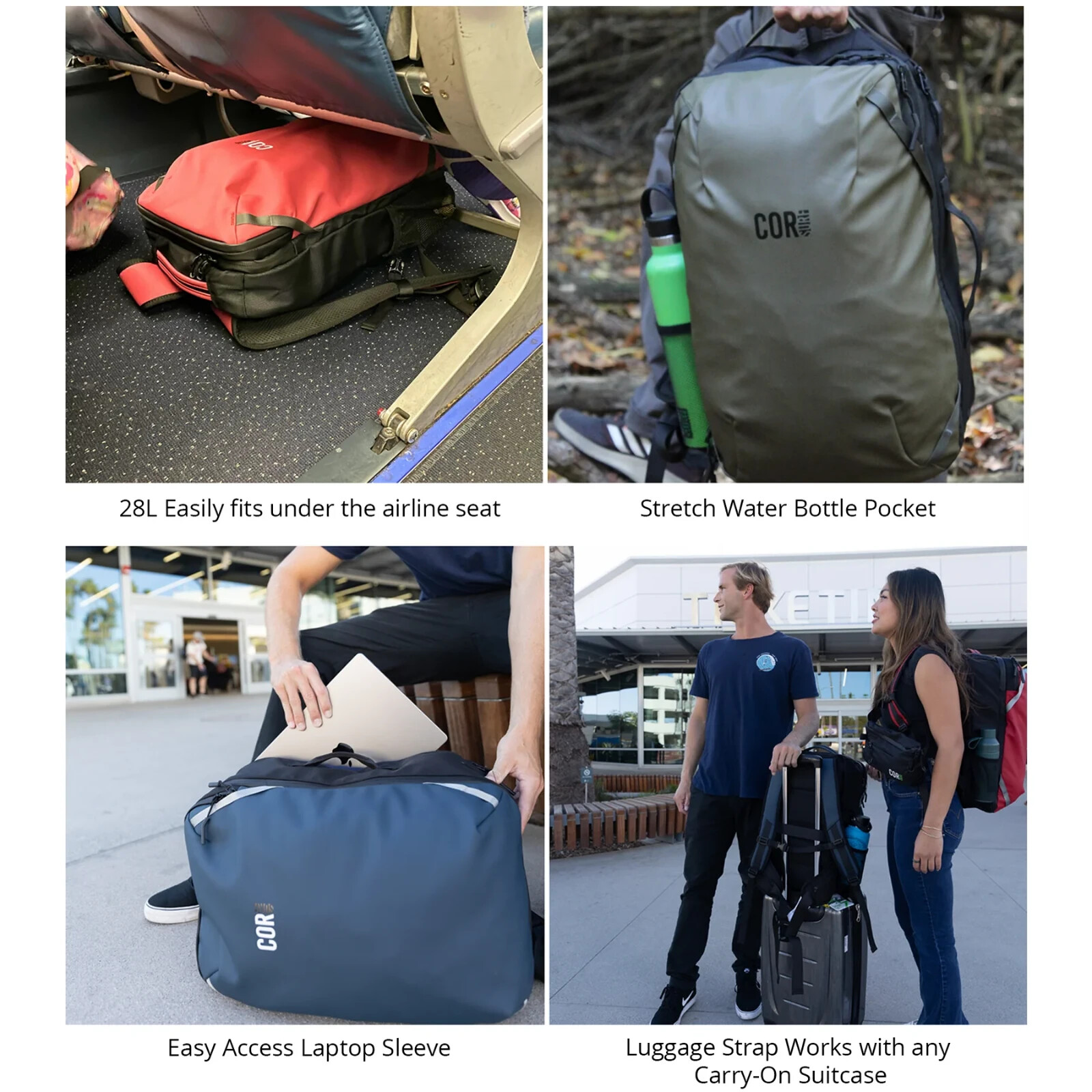 Carry On Travel Backpack | The Island Hopper by COR Surf