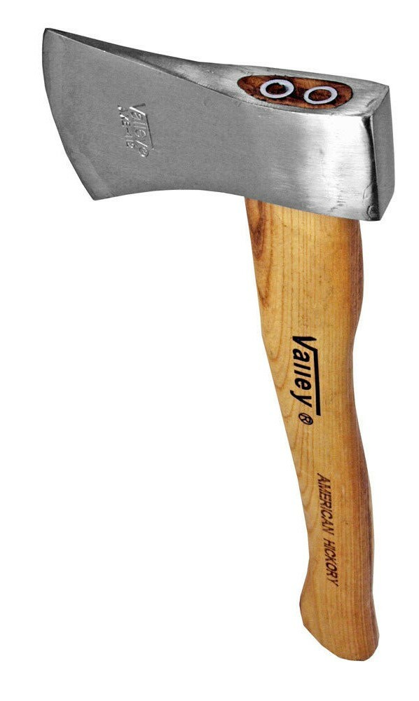 17" Valley Pro AMERICAN HICKORY Wood Handle Hatchet Axe w/ Polished 1.5lb Head