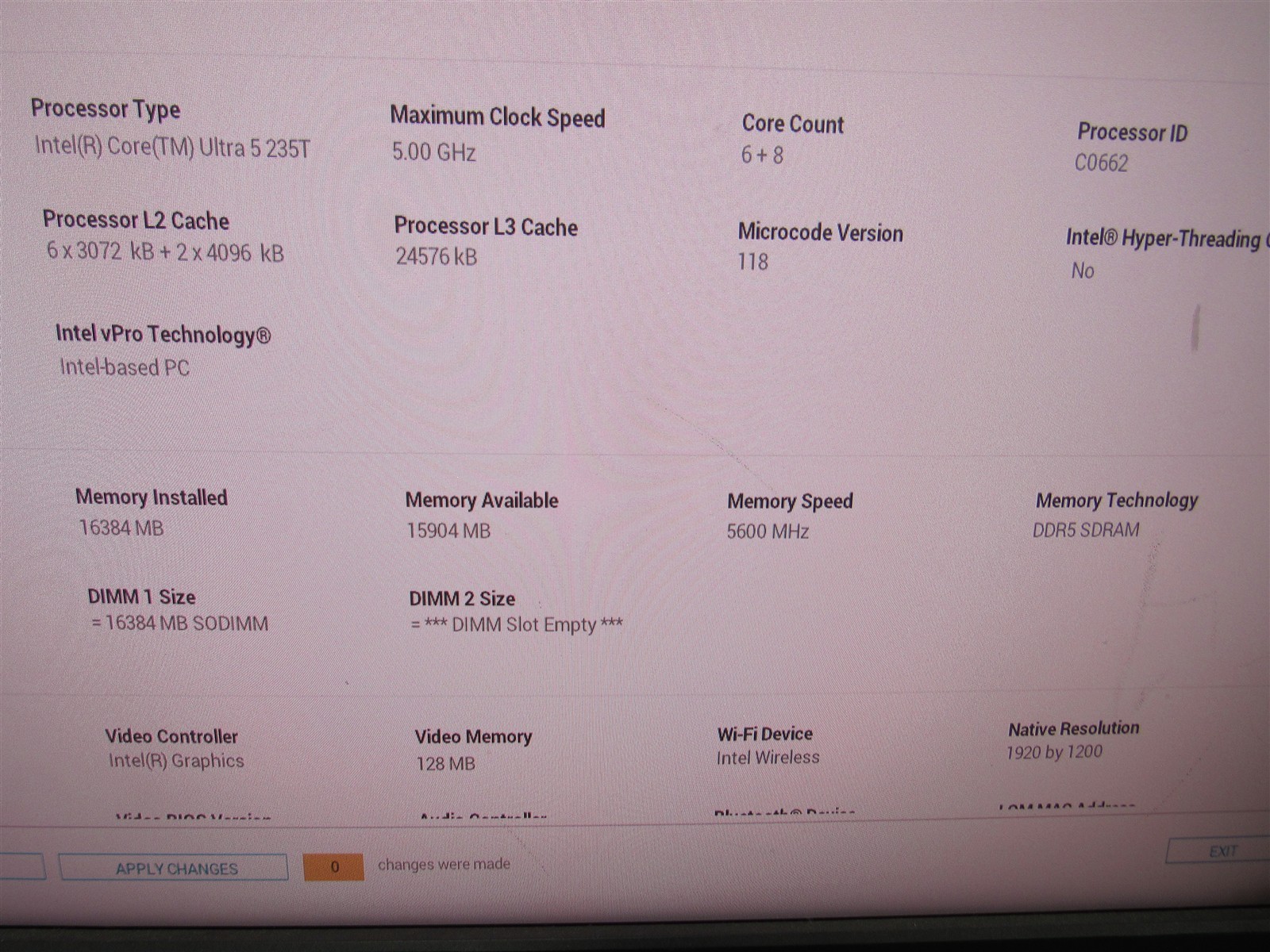 Dell Pro Micro Plus QBM1250 Desktop Intel Ultra 5 235 16GB DDR5 RAM With Adapter