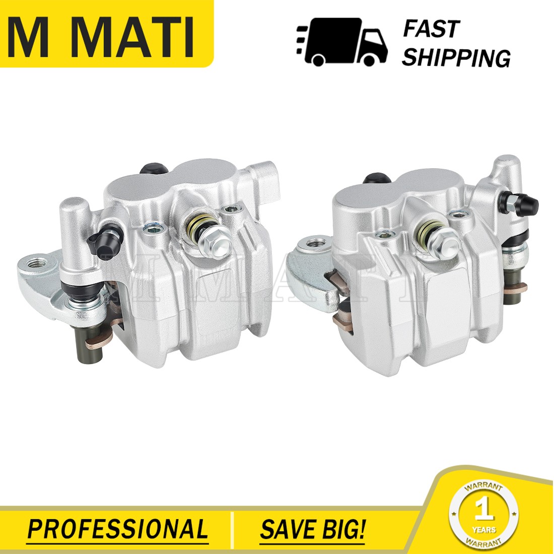 Front Left Right & Rear Brake Calipers for Cam-Am Commander 800 1000 2011-2020