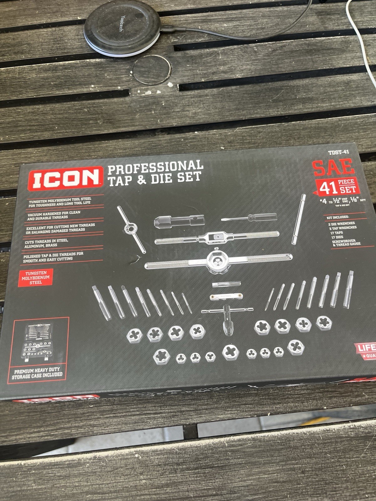 ICON SAE 41 Piece Professional Tap & Die Set 59158. NEW