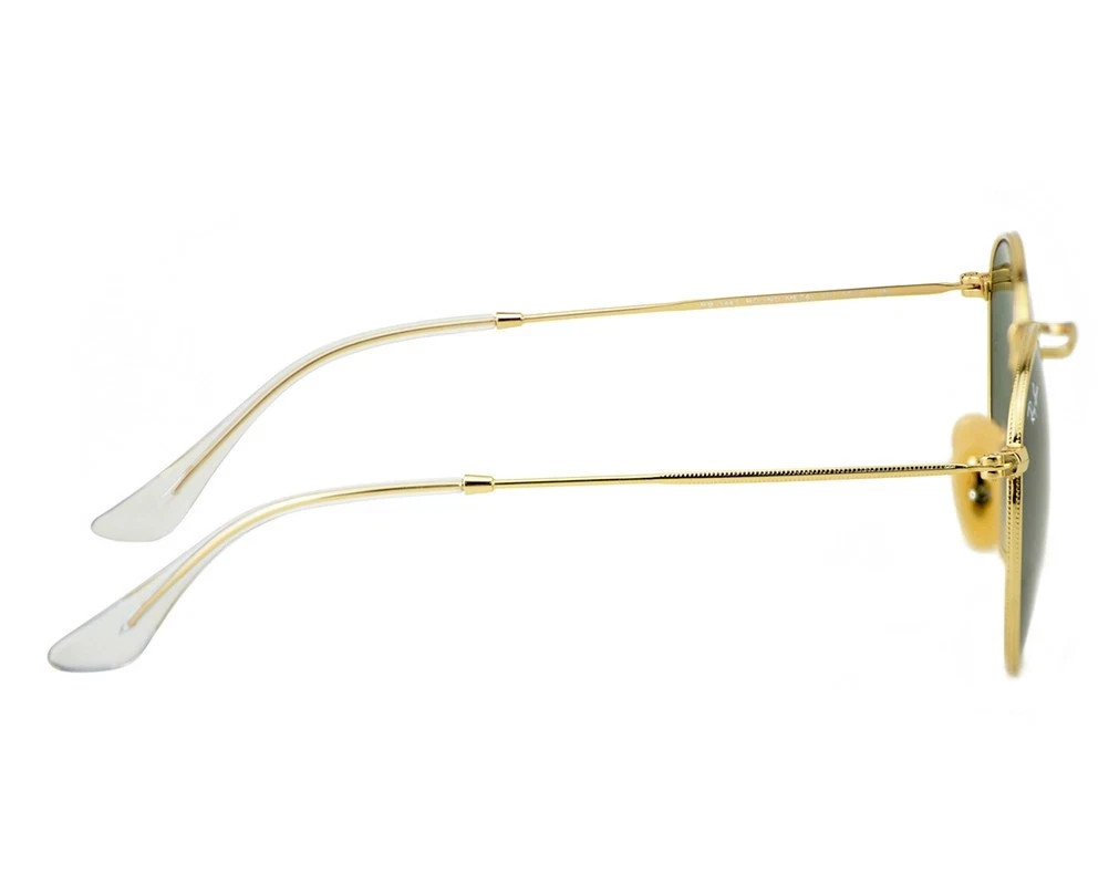 Ray-Ban Sunglasses RB3447 Round Metal Gold Frame Green Classic Lens 50mm Unisex