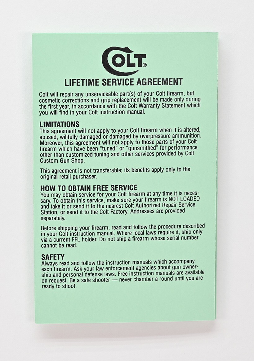 Colt Viper 4 Inch 1977-78 Box And Paperwork Package. Brand New