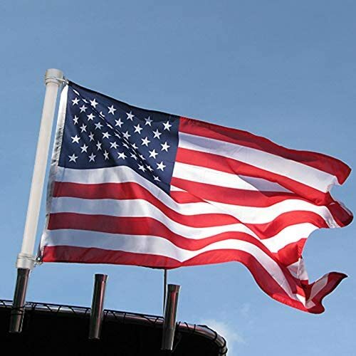 2pcs Flag Pole Ring Aluminum Alloy for 0.75-1 in Pole 360° Rotating Tangle Free