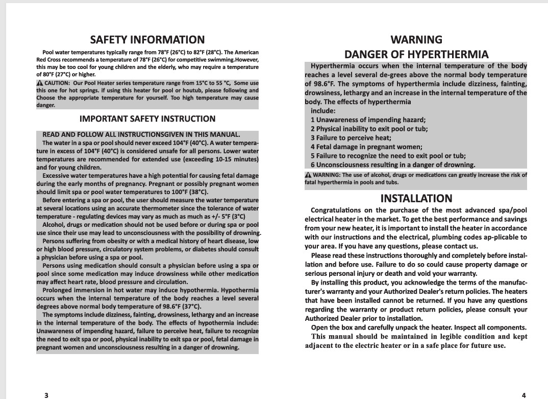11KW Electric Swimming Pool Water Heater Thermostat Hot Tub 110V US STOCK