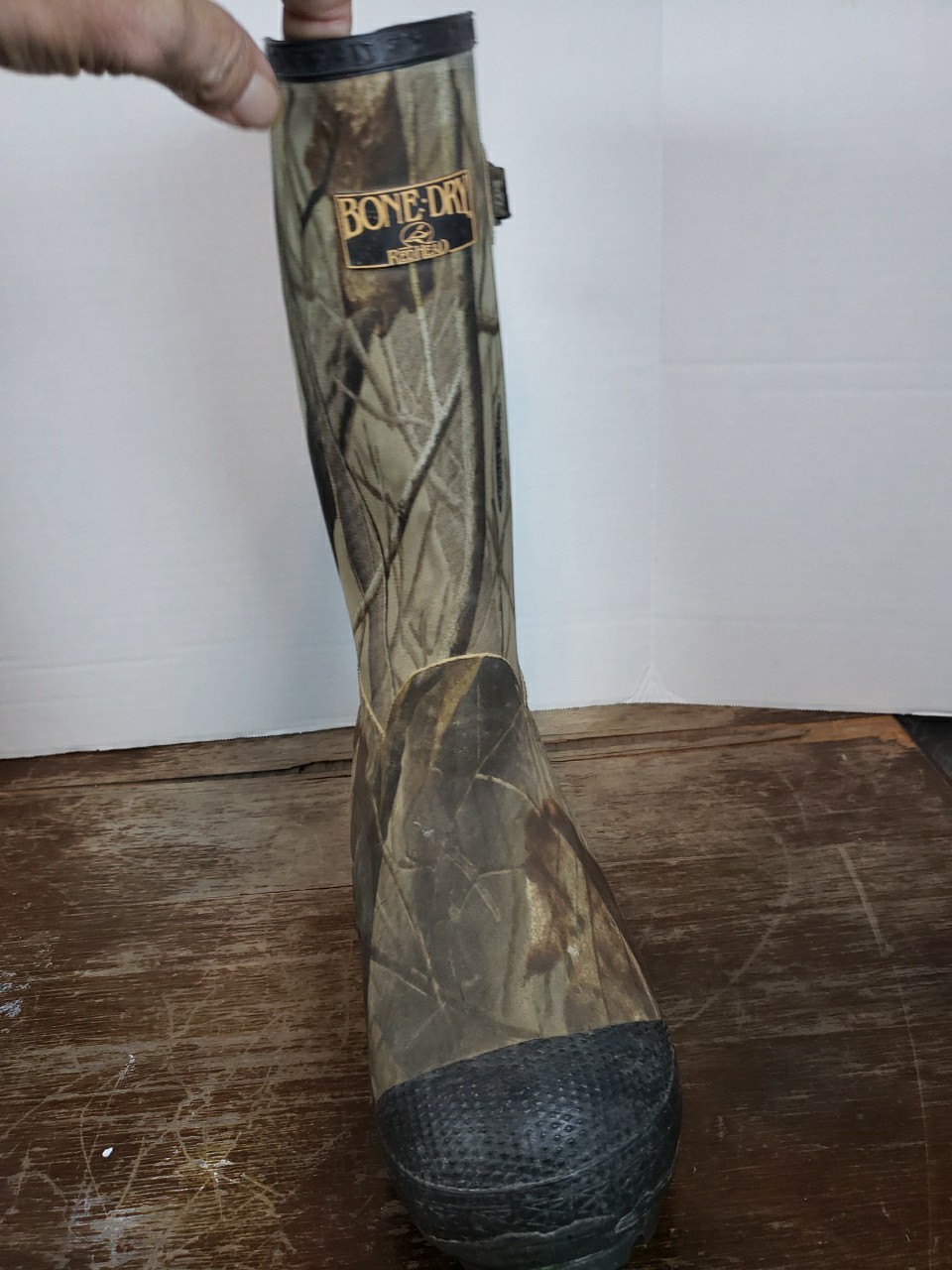 Redhead Bone Dry Realtree Hardwoods Rubber Boots 7 Thinsulate Steel Shank 1000g