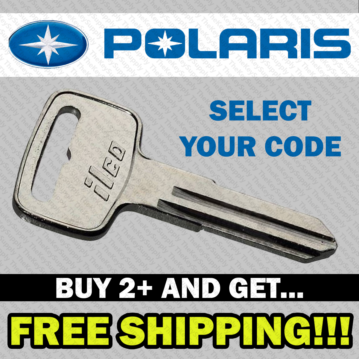 Polaris ATV Ranger RZR Snowmobile Key Cut to Your Code 4000 - 4149