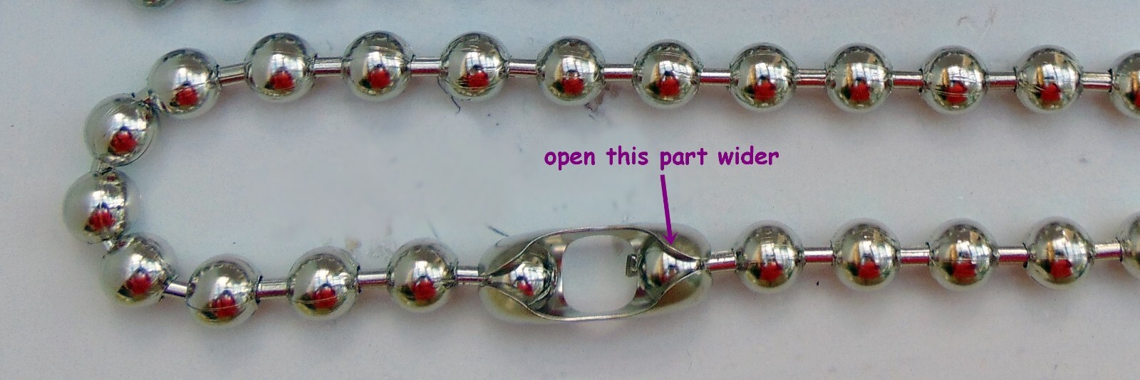 12mm #30 Steel BALL CHAIN NECKLACE or Bracelet Goth Punk 1/2" BEADS Pick Length