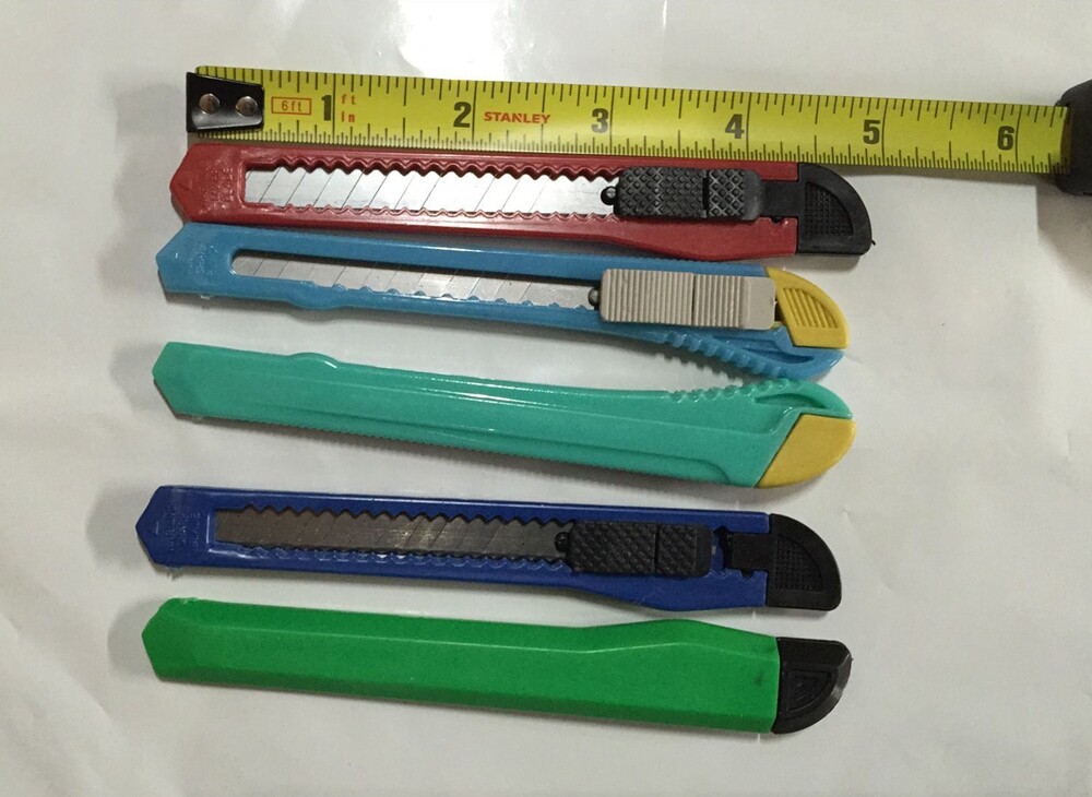 Wholesale Lot 100 retractable utility knife Box Cutters Retractable Snap off