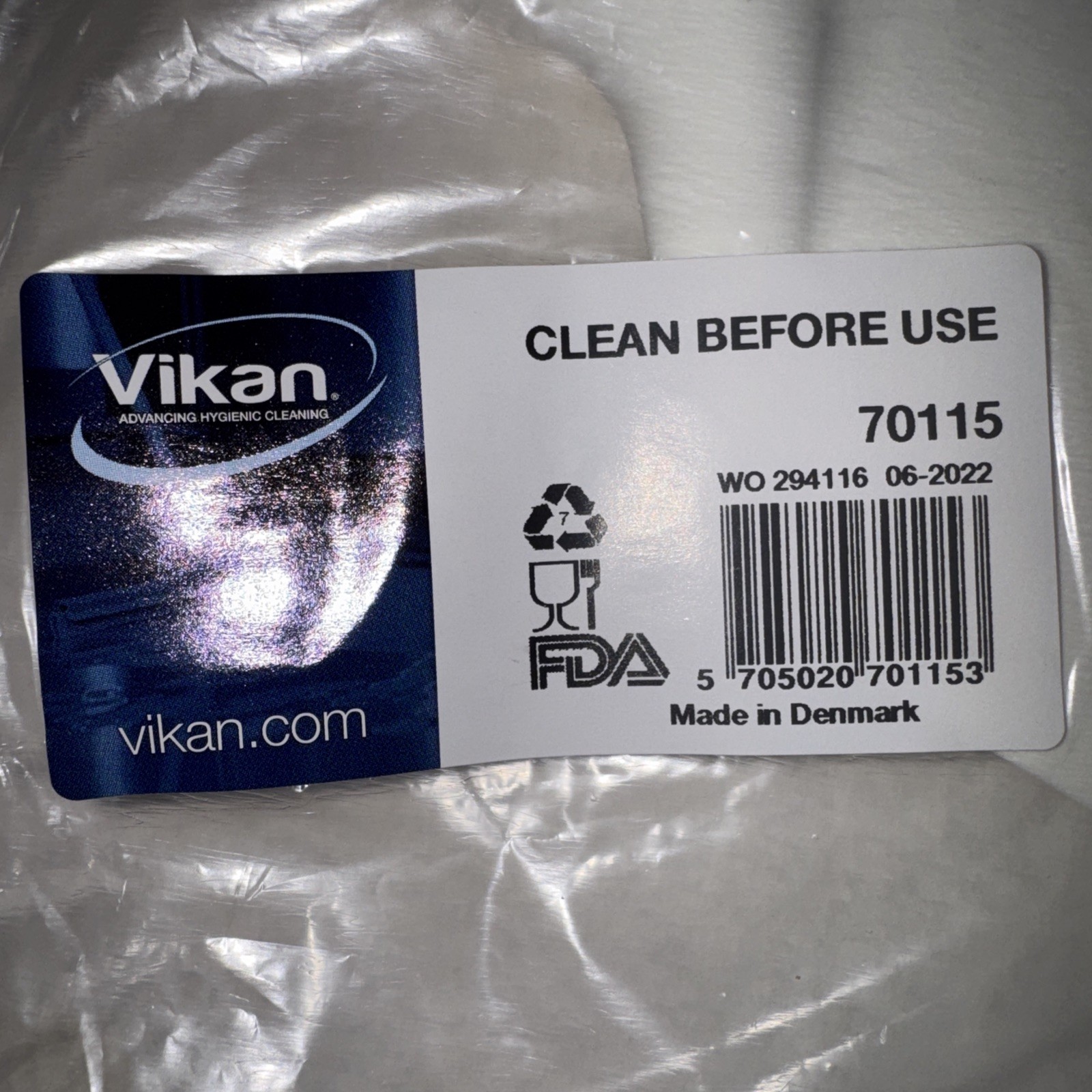 VIKAN Food Paddle Scraper: 8 3/4 in Overall Lg 8 3/4 in Blade Lg, FDA Compliant
