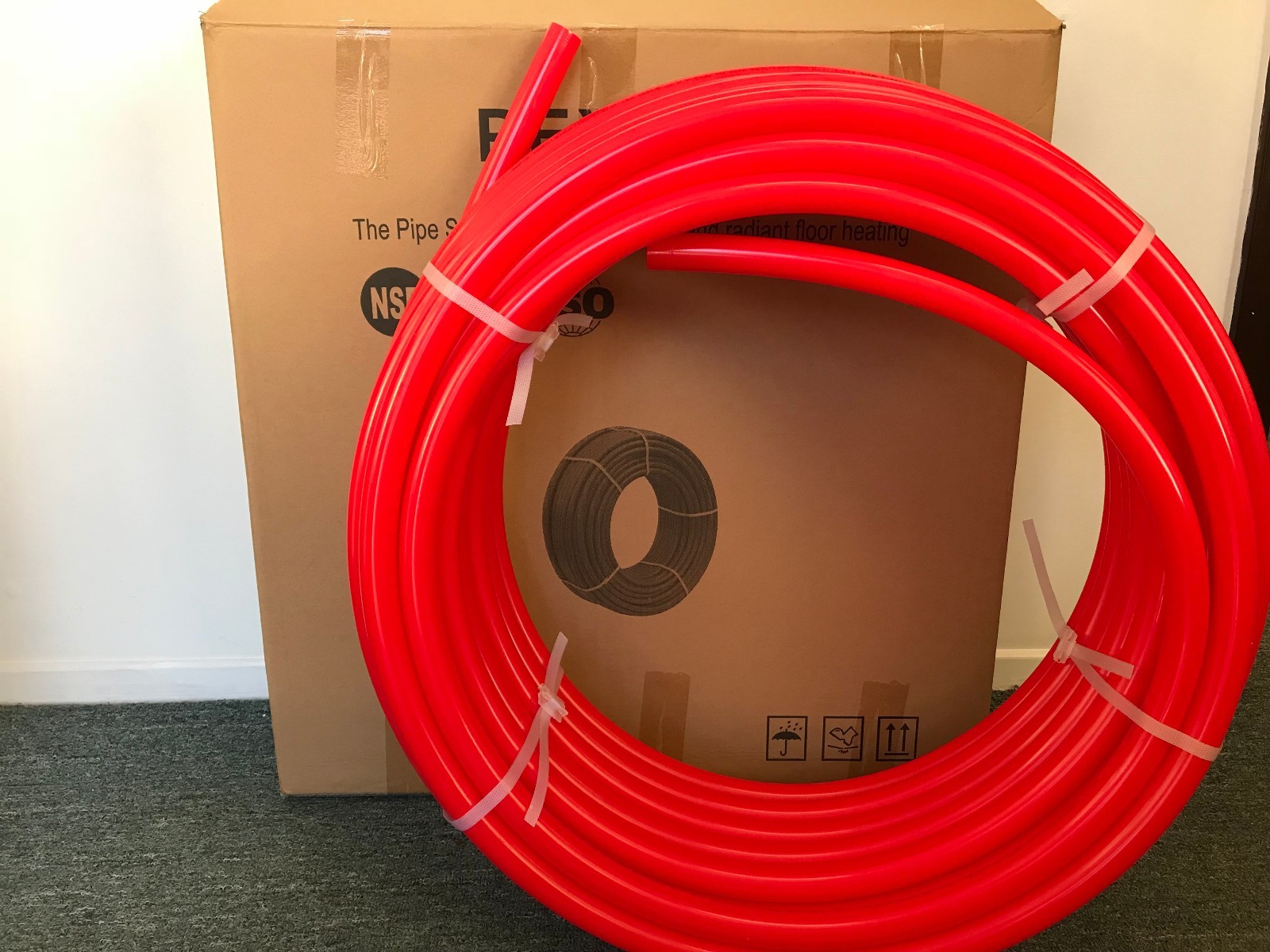1" x 100ft Red Pex Tubing/Pipe(NSF) Pex-B 1-inch 100 ft Potable Water NonBarrier