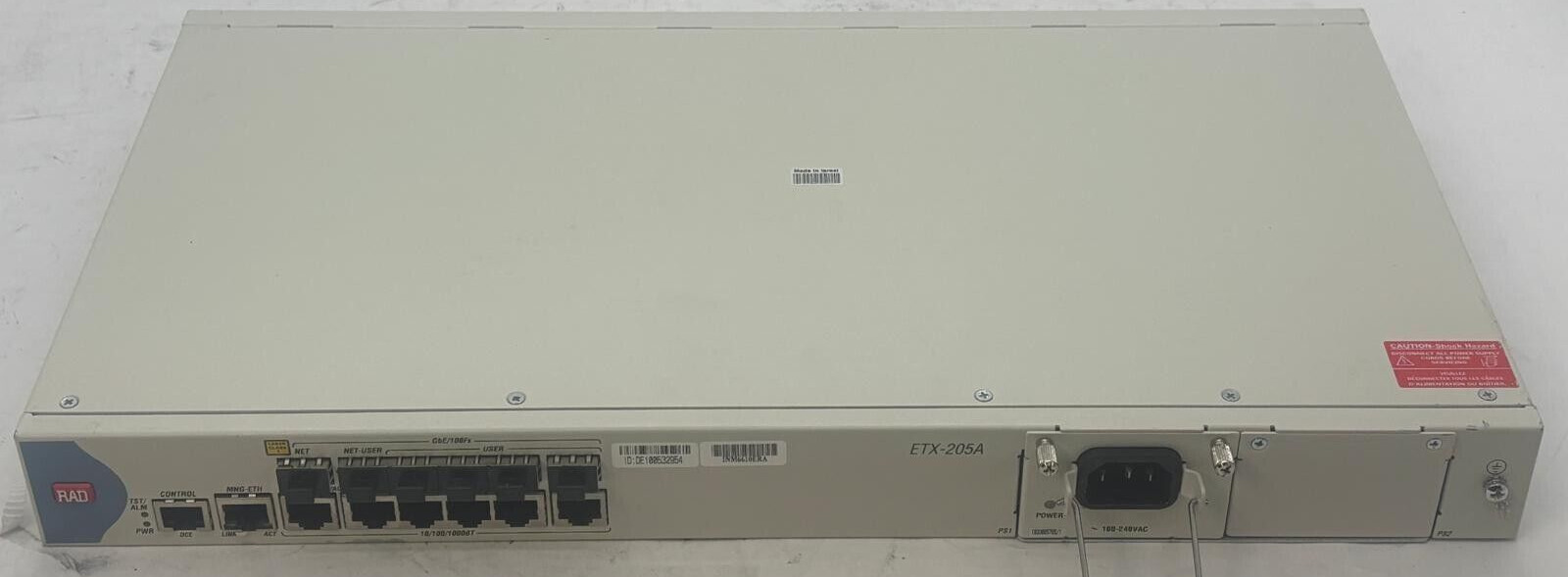 Rad ETX-205A_EQ/AC/19 Ethernet Demarcation Device ETX-205A
