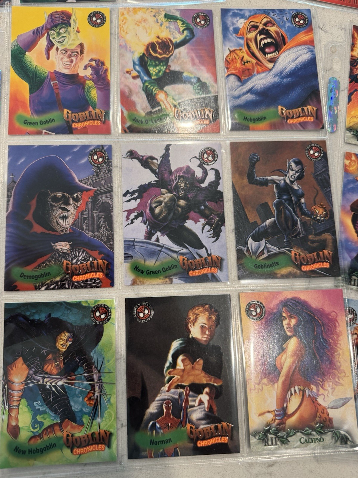 1996 Skybox Marvel Spider-Man Premium - Complete 100 Card Set
