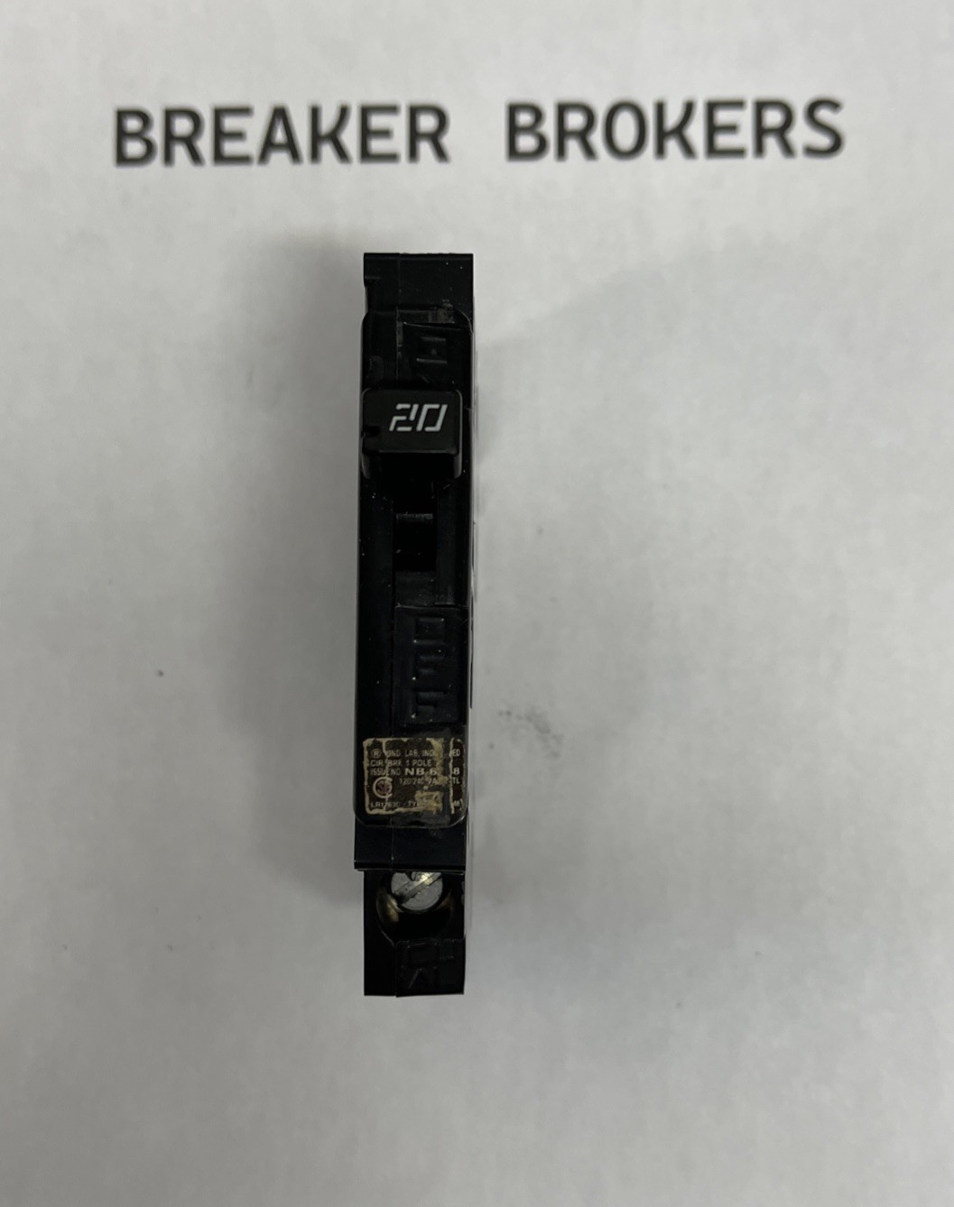 Challenger Crouse Hinds A120L MH120L 1 pole 20 amp 120v Left Hk SHIPS TODAY FAST