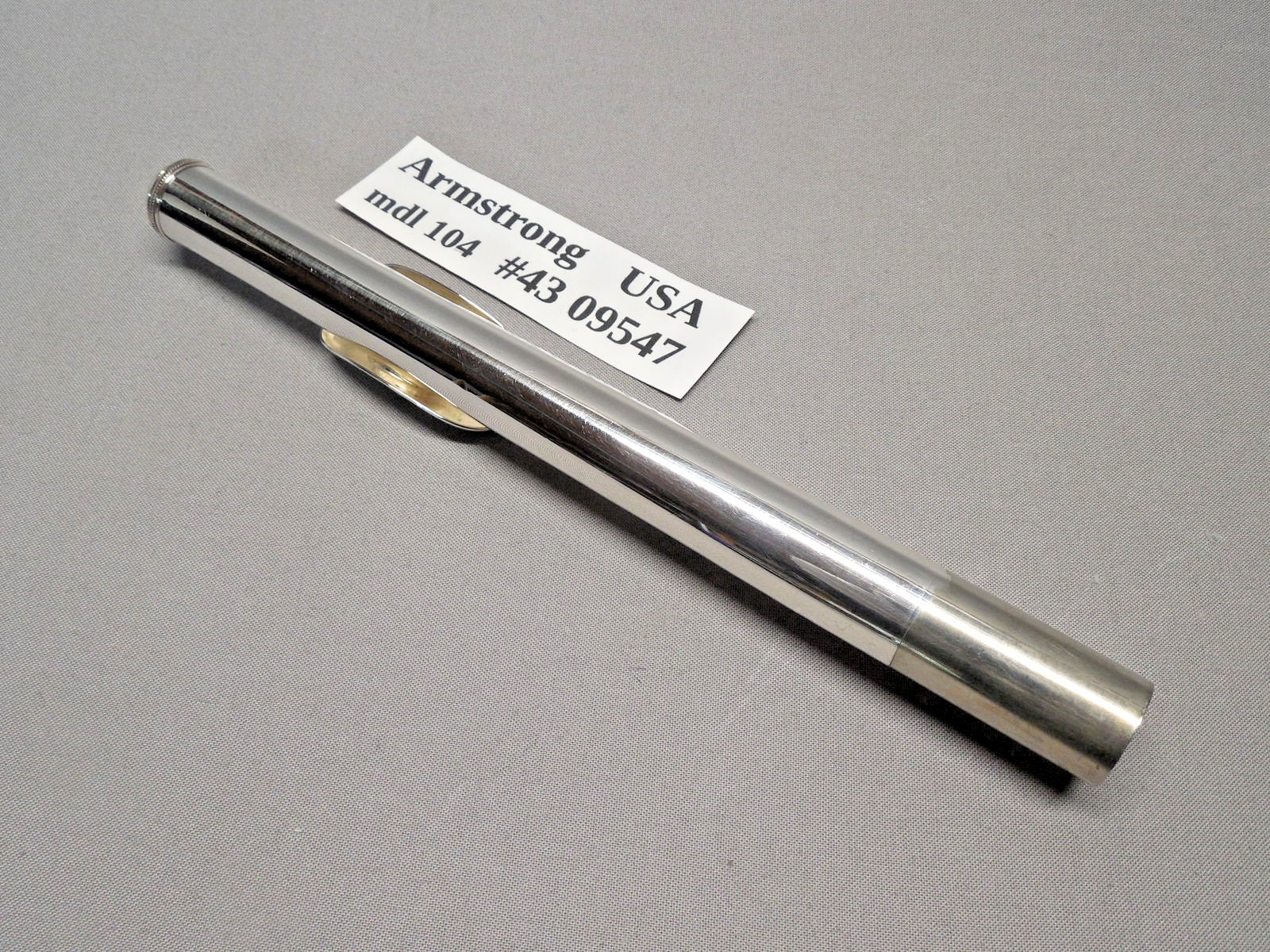 Armstrong 104 Silver Plated Flute w/ Case New Pads Polished Reconditioned