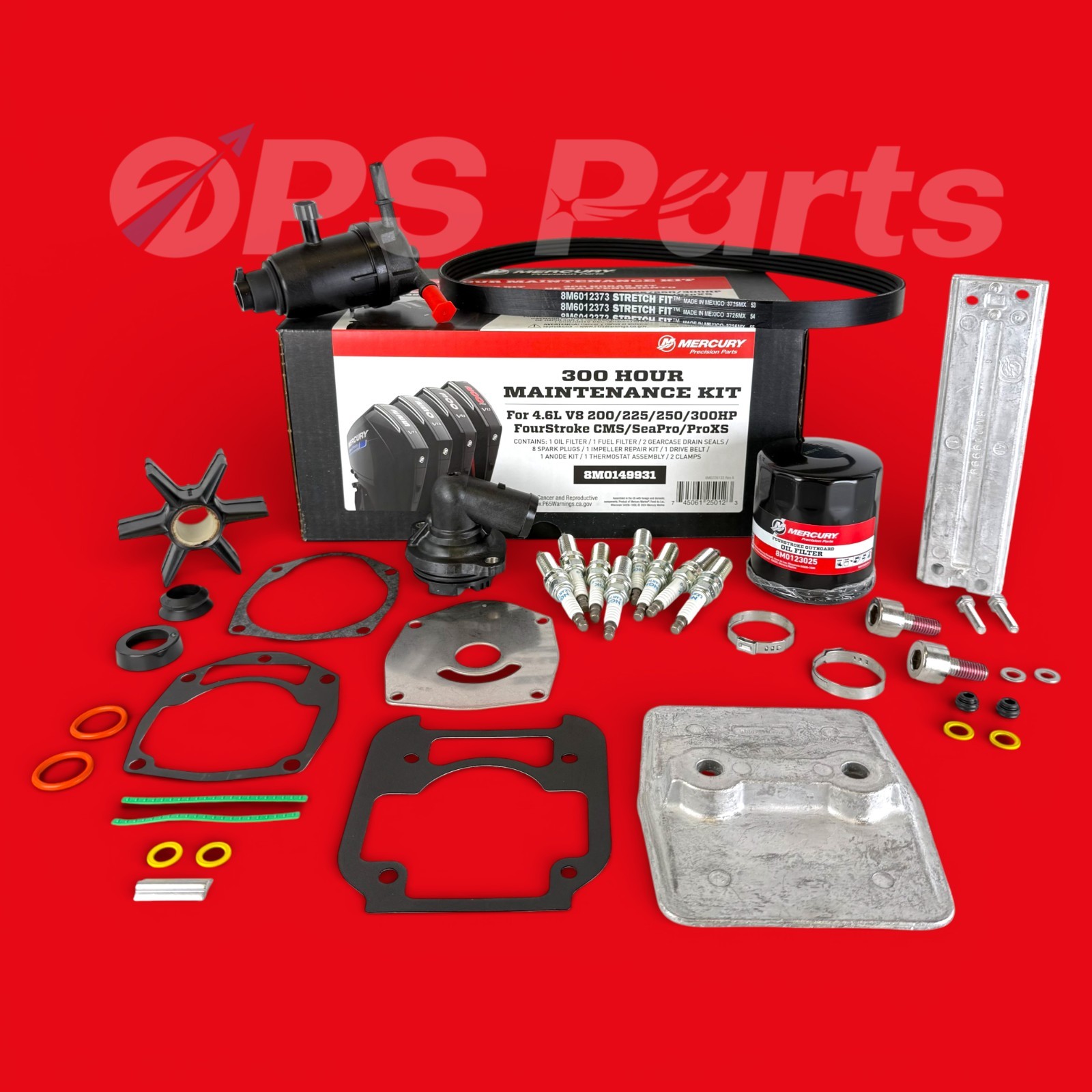 Mercury Maintenance Kit 300 Hour - V8 (4.6L) - Part # 8M0149931