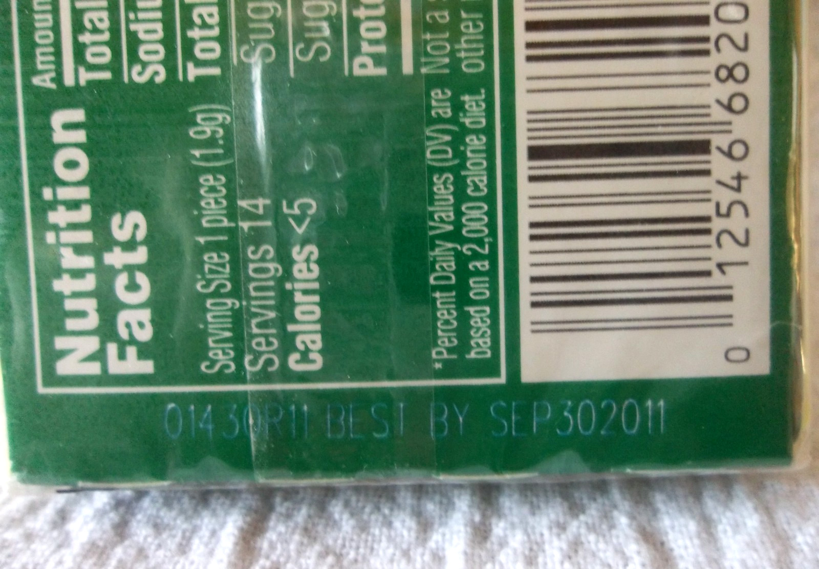 Stride Shift Citris Mint Chewing Gum DISCONTINUED Sealed Pack Expired 2011