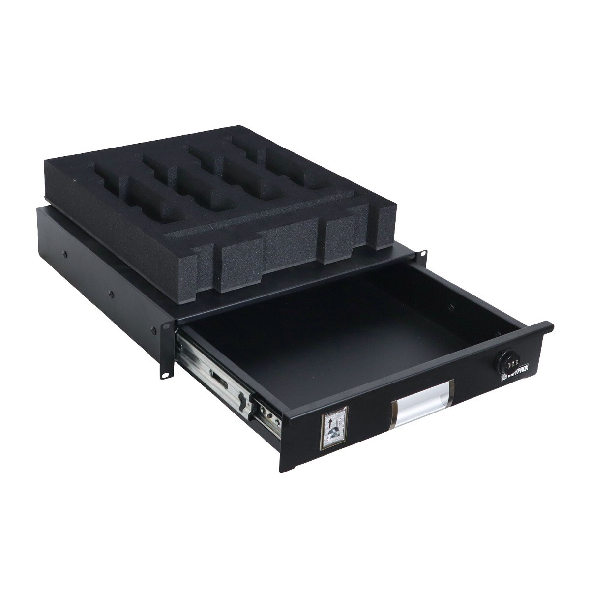 ProX T-2RD-18-WMF 2U Rack Space Drawer with Foam Fits (4) Microphones idjnow