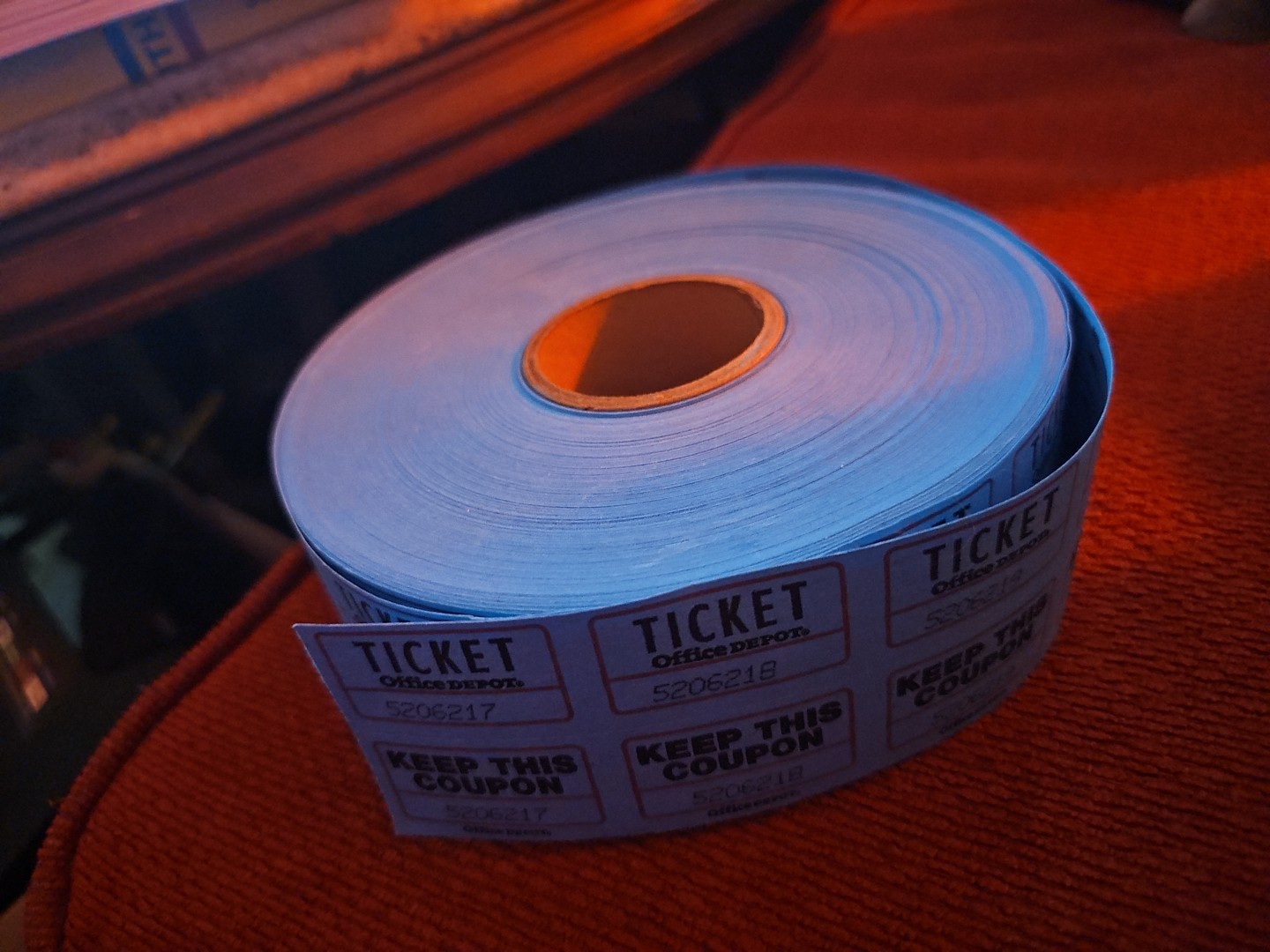 Raffle Tickets Open Double Roll of 2000 Split the Pot 50/50 Carnival Events