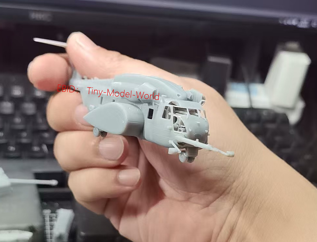 3D Printed kit 1/144 Us Mh-53E Sea Dragon Helicopter Model Unpainted
