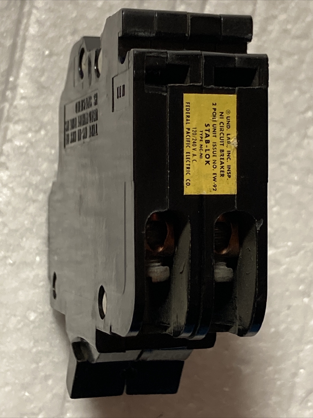 FPE Federal Pacific 30 Amp 2 Pole NC230 Stab-Lok Breaker Mini THIN NC red handle