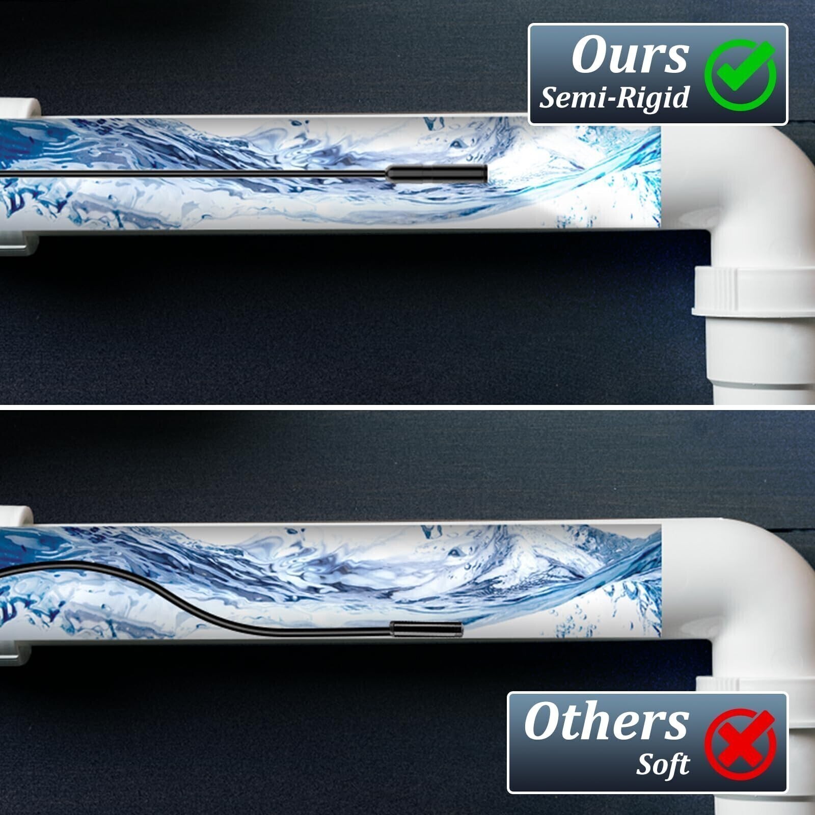 🔥 Endoscope Camera with Light, 1920P HD Borescope Camera 8 LED Light 16.4ft