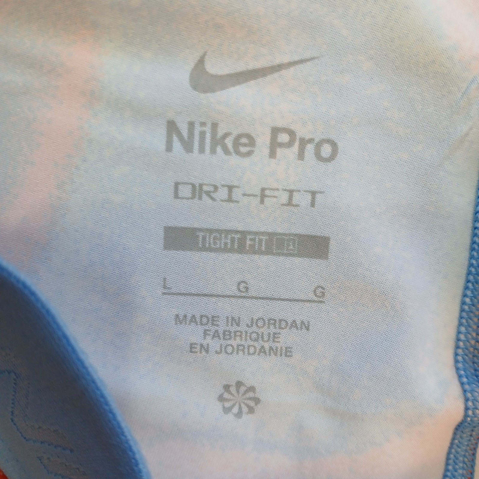 Nike Pro Compression Shorts Mens Large Coral Blue Tight Fit Training Dri Fit *