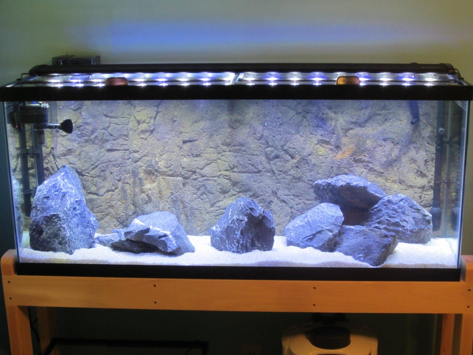 3-D Aquarium Background ROCKY w/ FREE Clips -Choose Size 10 Gallon to 125 Gallon