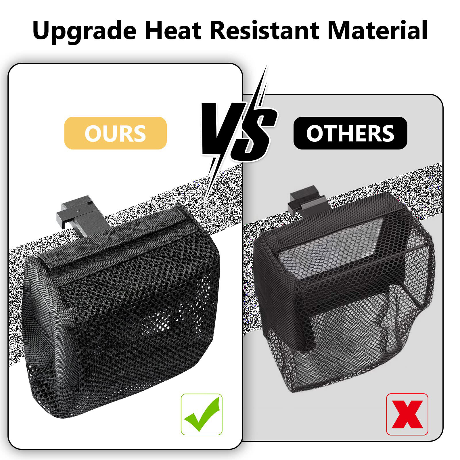 Brass Shell Catcher Net with Picatinny Rail Mount Heat Resistant Mesh Universal