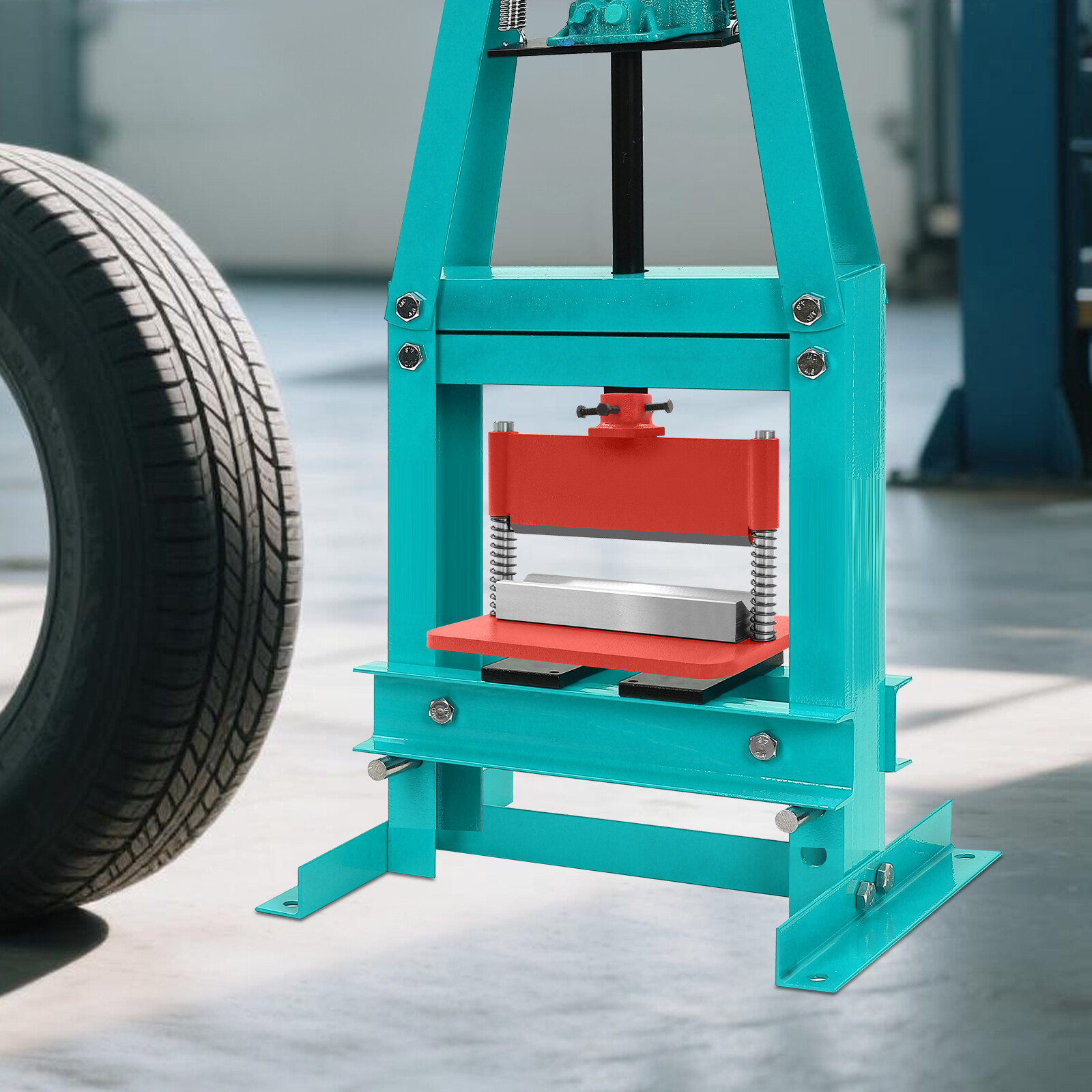 Red 12" Press Brake Attachment for 12-20 Ton Hydraulic Press, Durable Design