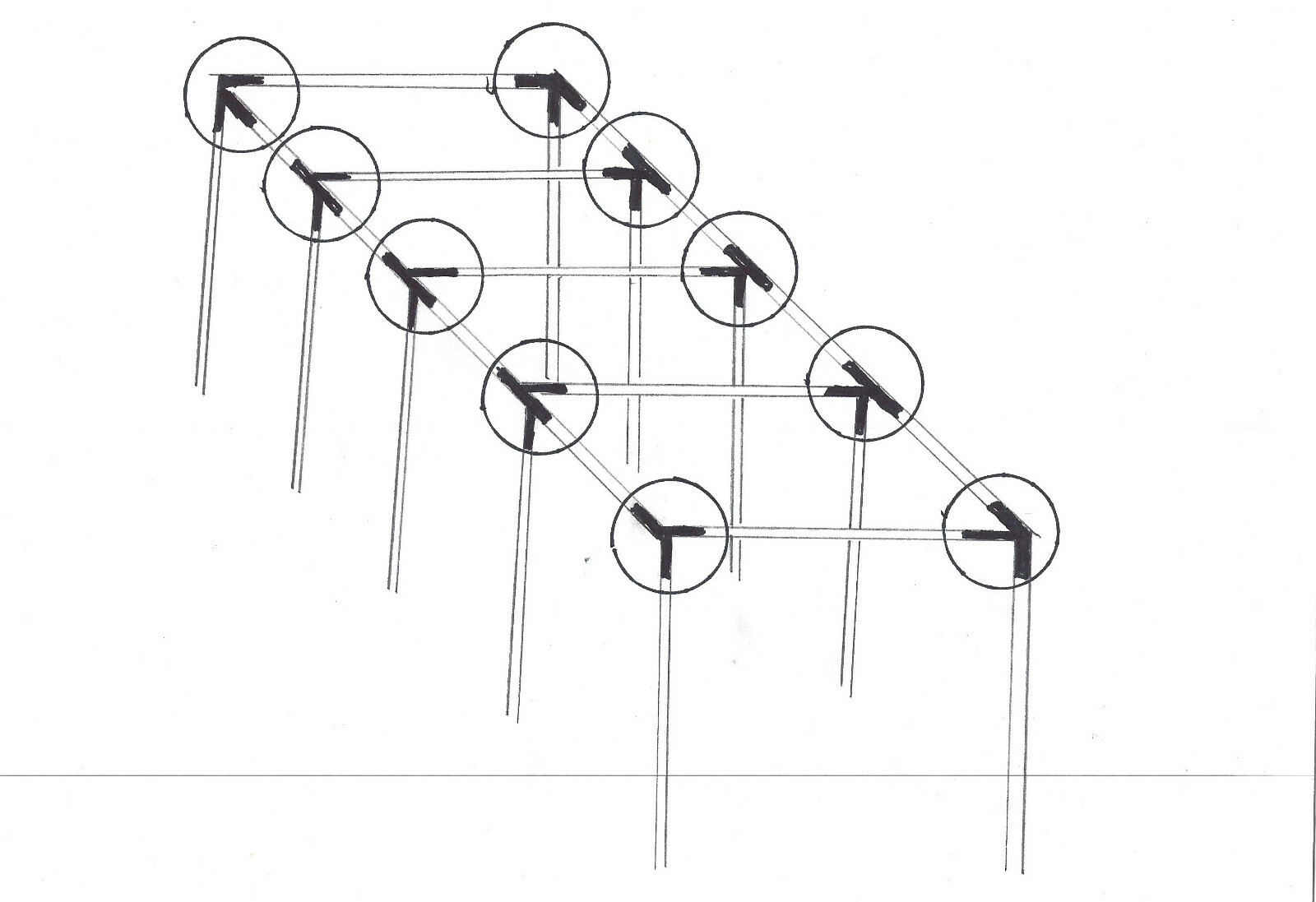 40' Baseball Softball Straight Leg Batting Cage 3/4" Fittings PIPE NOT INCLUDED