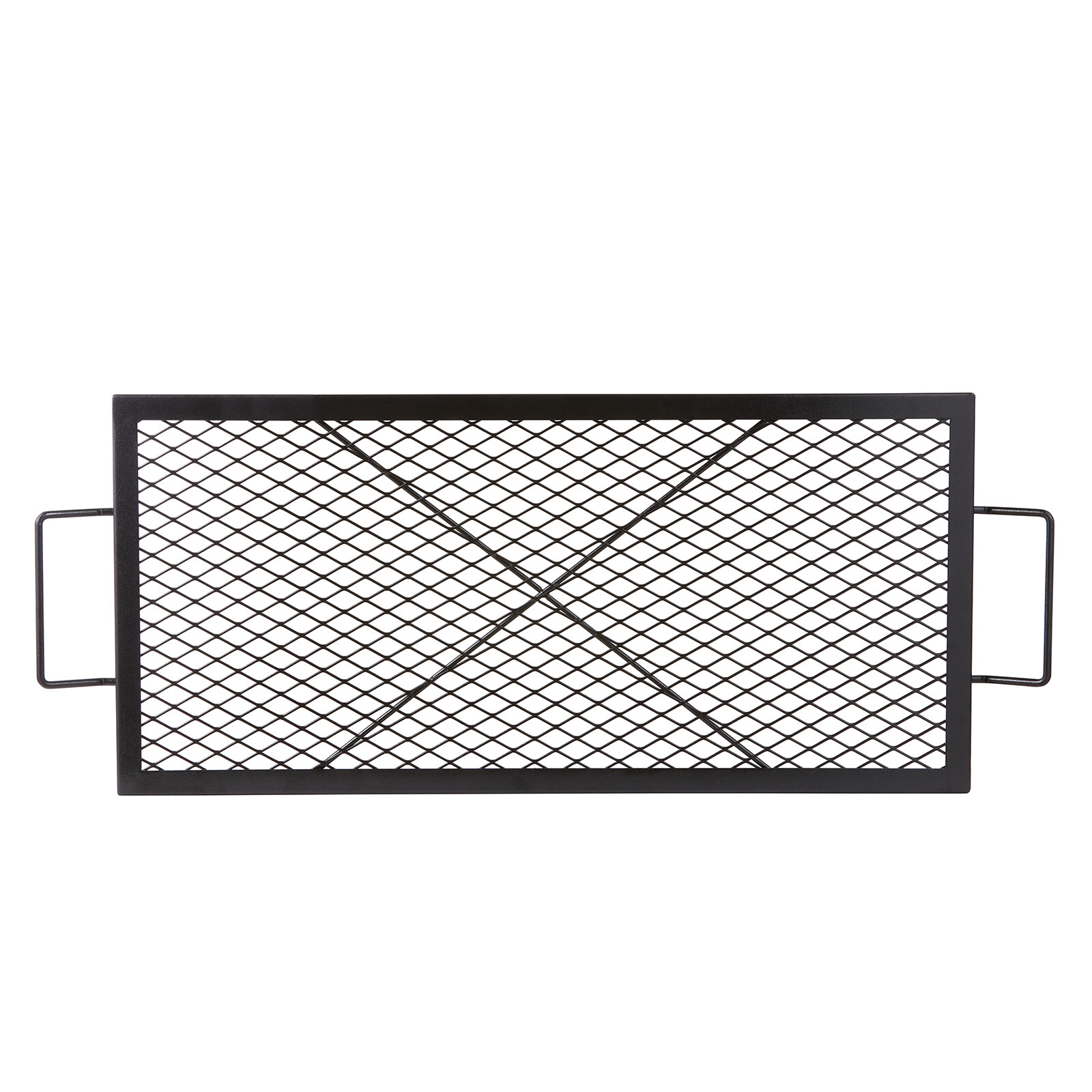VEVOR 32" Rectangle Cooking Grate Fire Pit Grill Grate X-Marks Heavy-Duty Steel