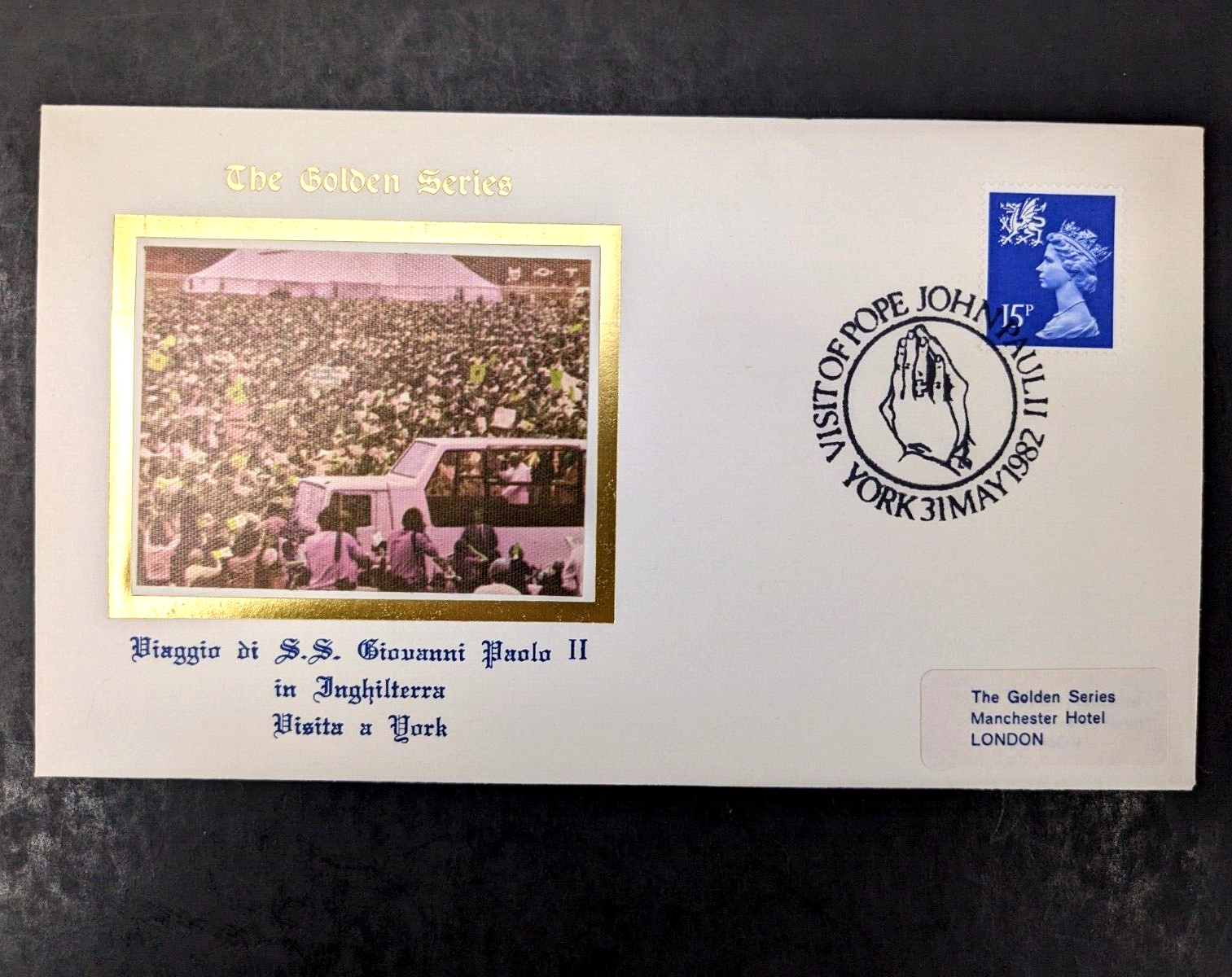 Pope John Paul II, The Golden Series Trip to England, 10 Covers Plus Stamps