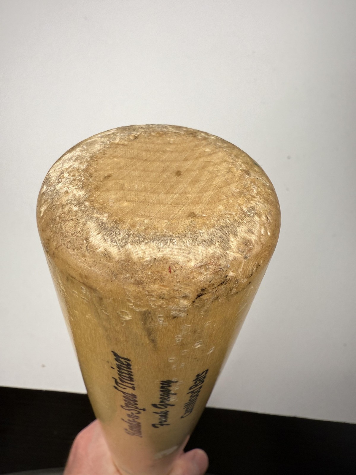 CamWood Hands-n-Speed Trainer Wood Baseball Bat Frank Gregory Lizard Skins Grip