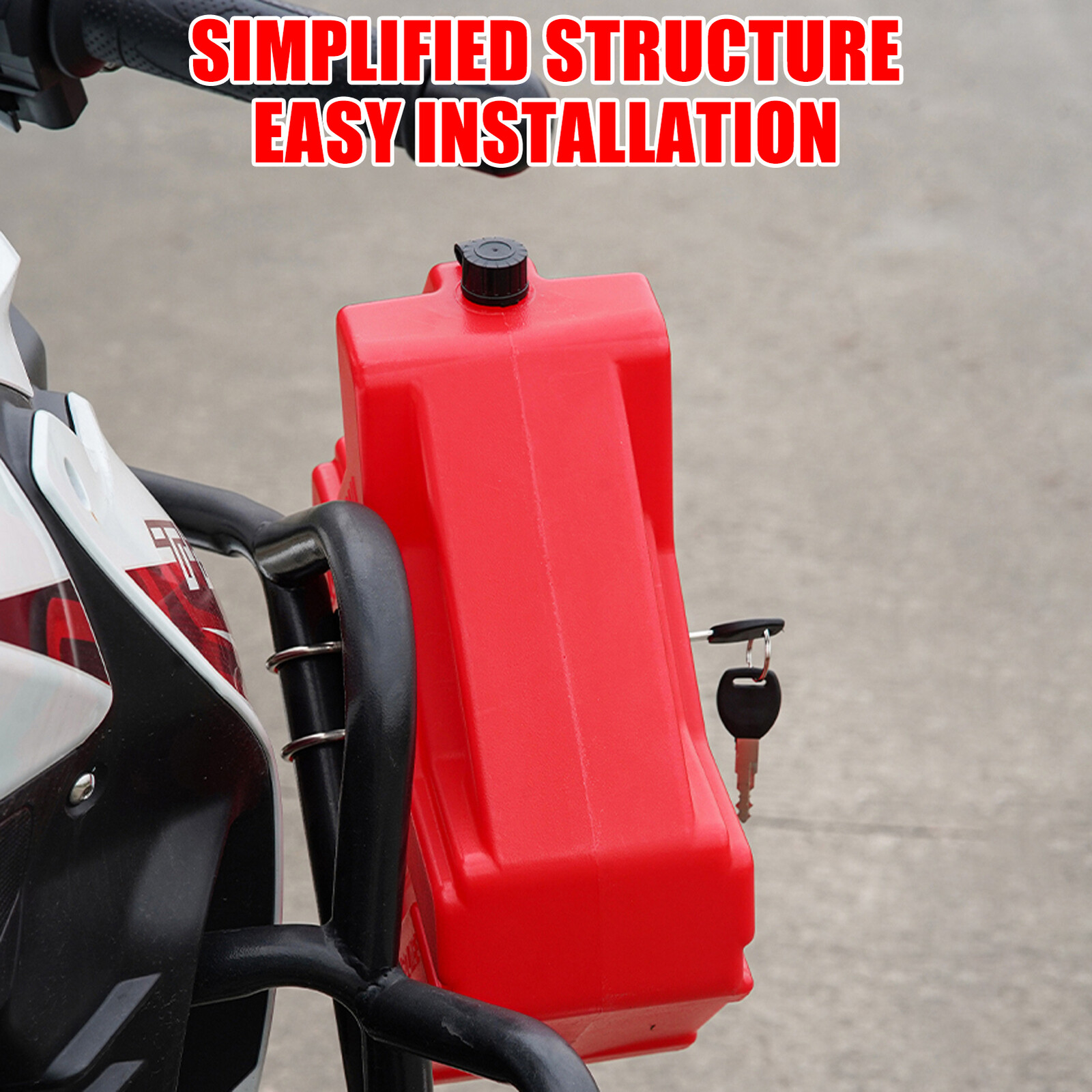 2 Pack 5L Gas Fuel Tank Gas Can Oil Storage Can For ATV UTV Motorcycle Car SUV