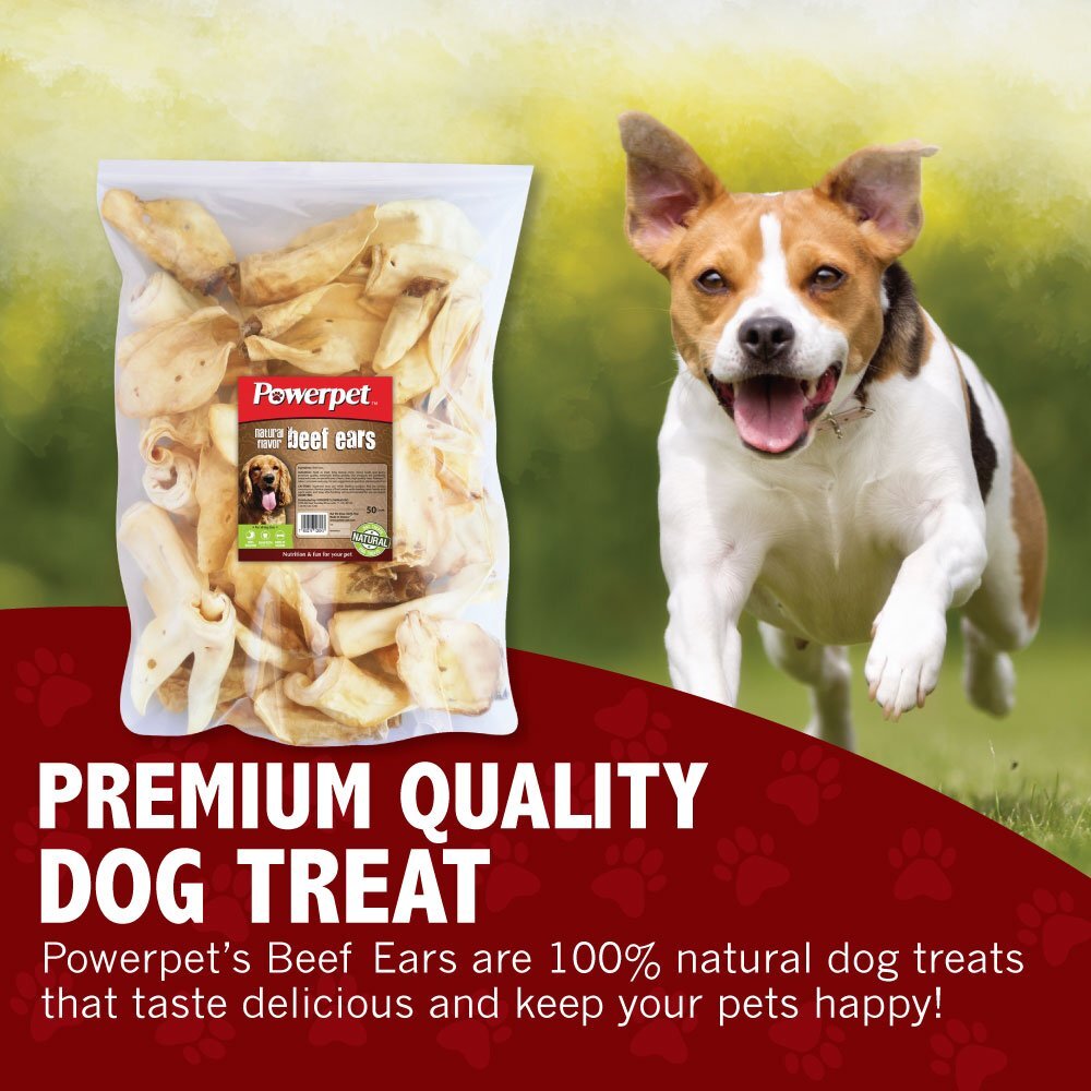 All Natural Beef Cow Ears DOG Treats in bulk Natural Flavor